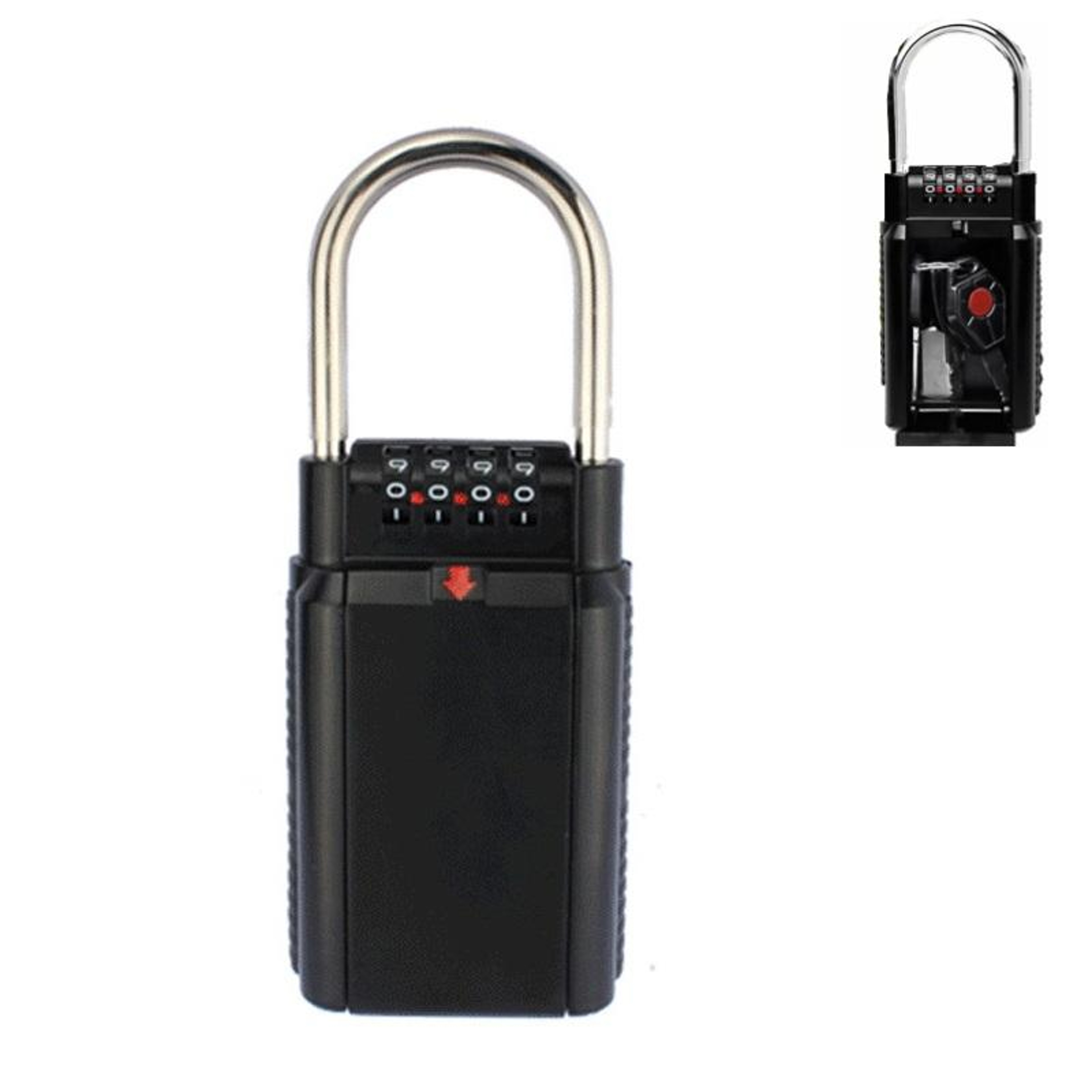 Wall Mounted Key Lock Box Secure Outdoor Key Safe With Code For Home  Business 4