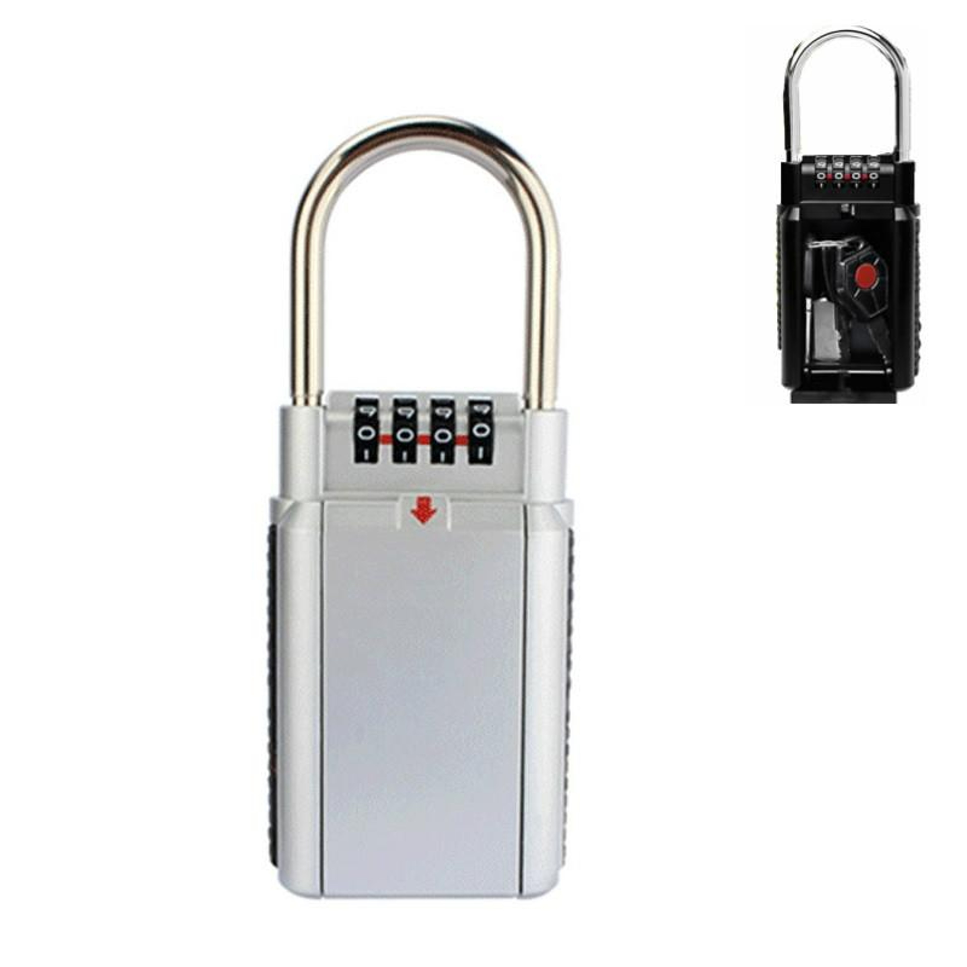 Wall Mounted Key Lock Box Secure Outdoor Key Safe With Code For Home  Business 5