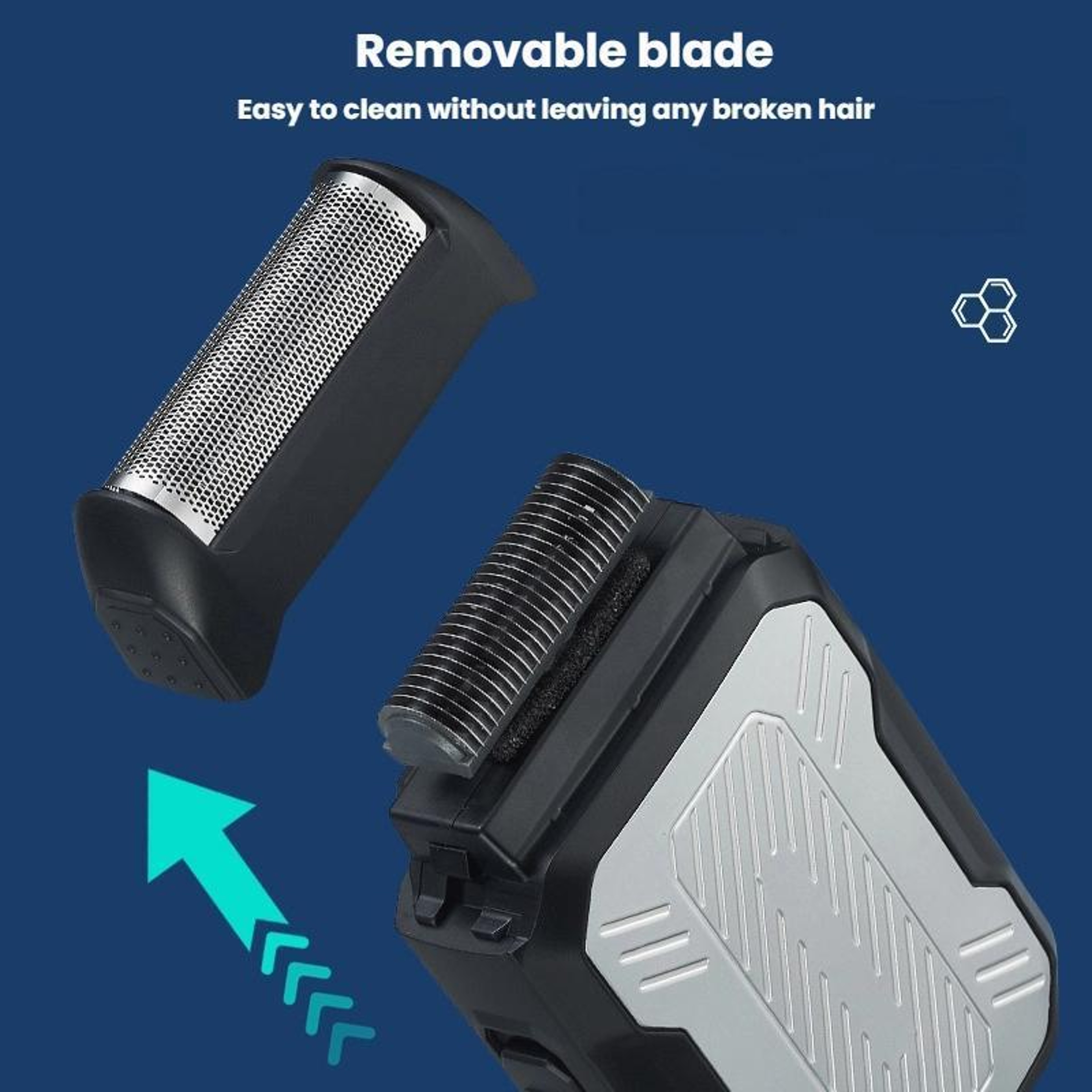 Rechargeable Electric Shaver For Men With Pop Up Trimmer  Wet Dry Shaving 1