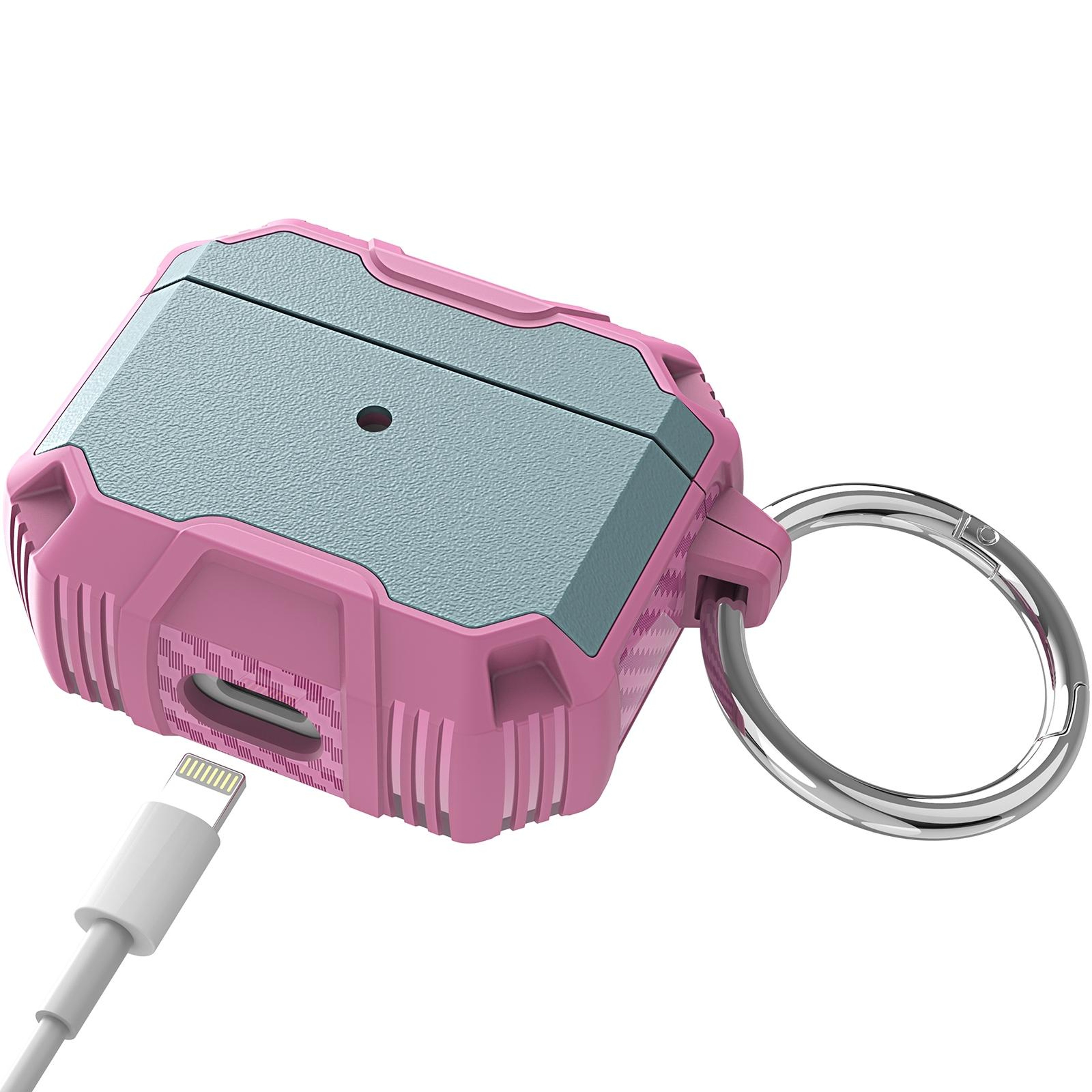 AirPods Shockproof Protective Case White Pink Silicone Cover 4
