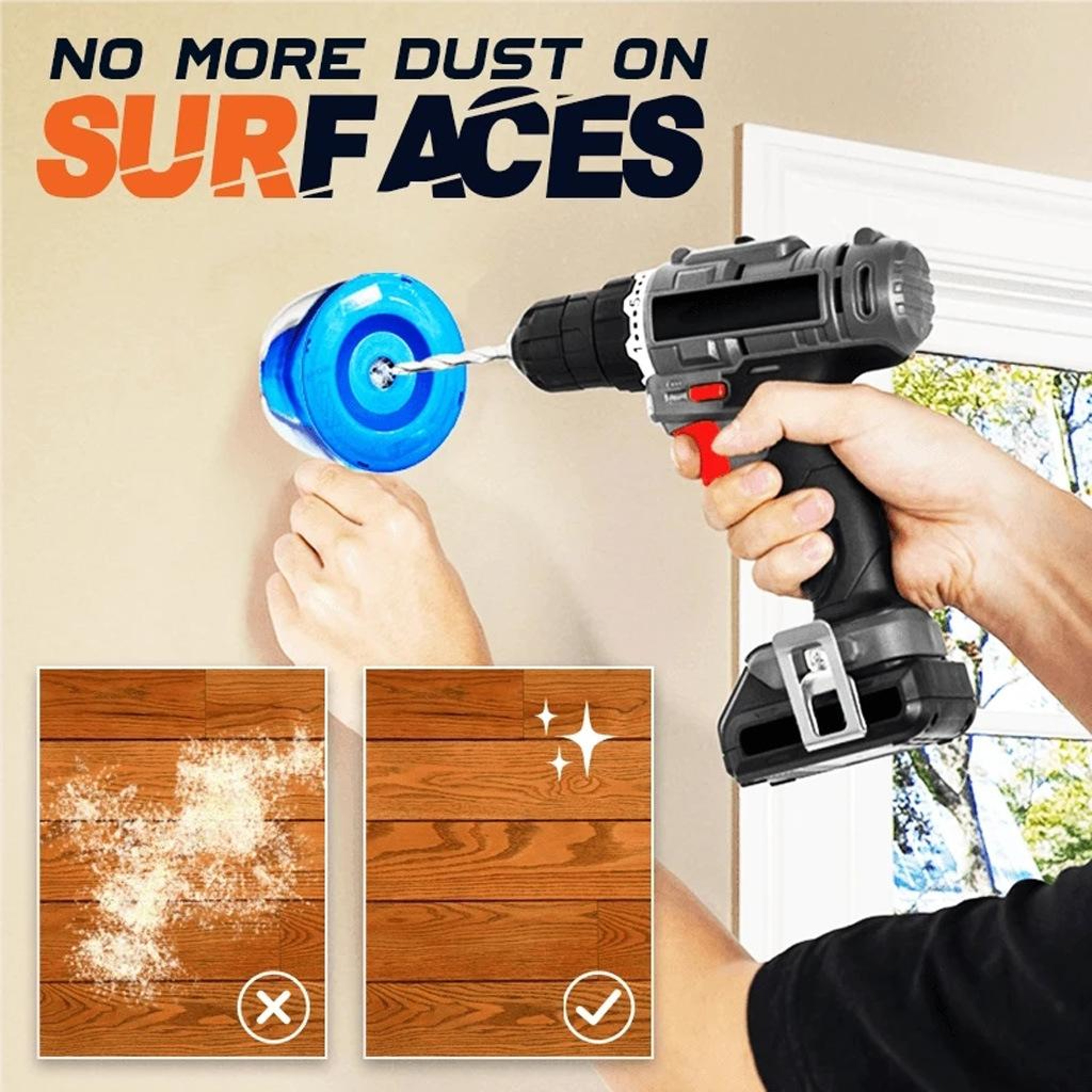 Drill Dust Collector Attachment with Ash Bowl, Adjustable Drill Dust Cover for Clean, Mess-Free Drilling – view 6