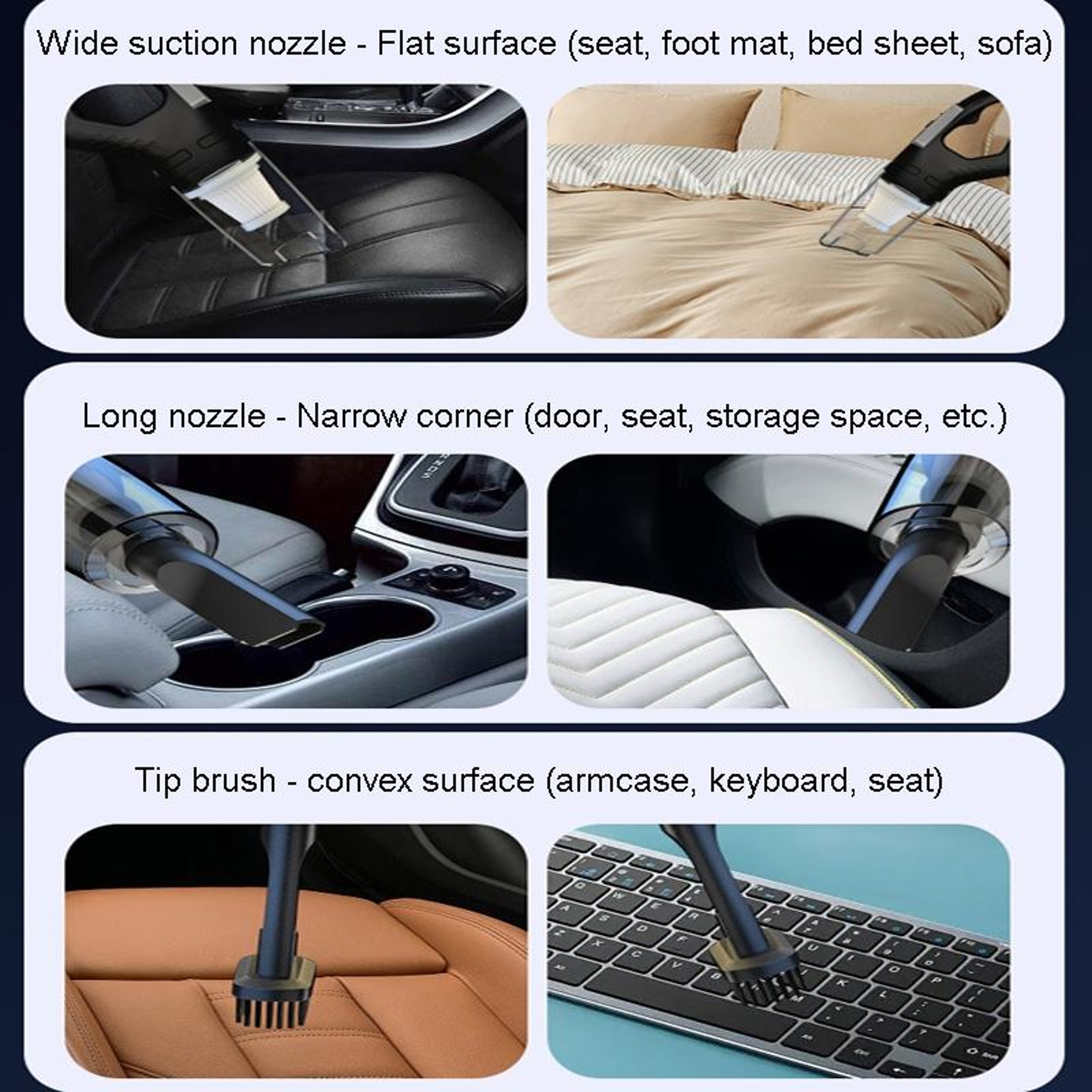 Cordless Handheld Car Vacuum With Suction For Home  Auto Cleaning 3