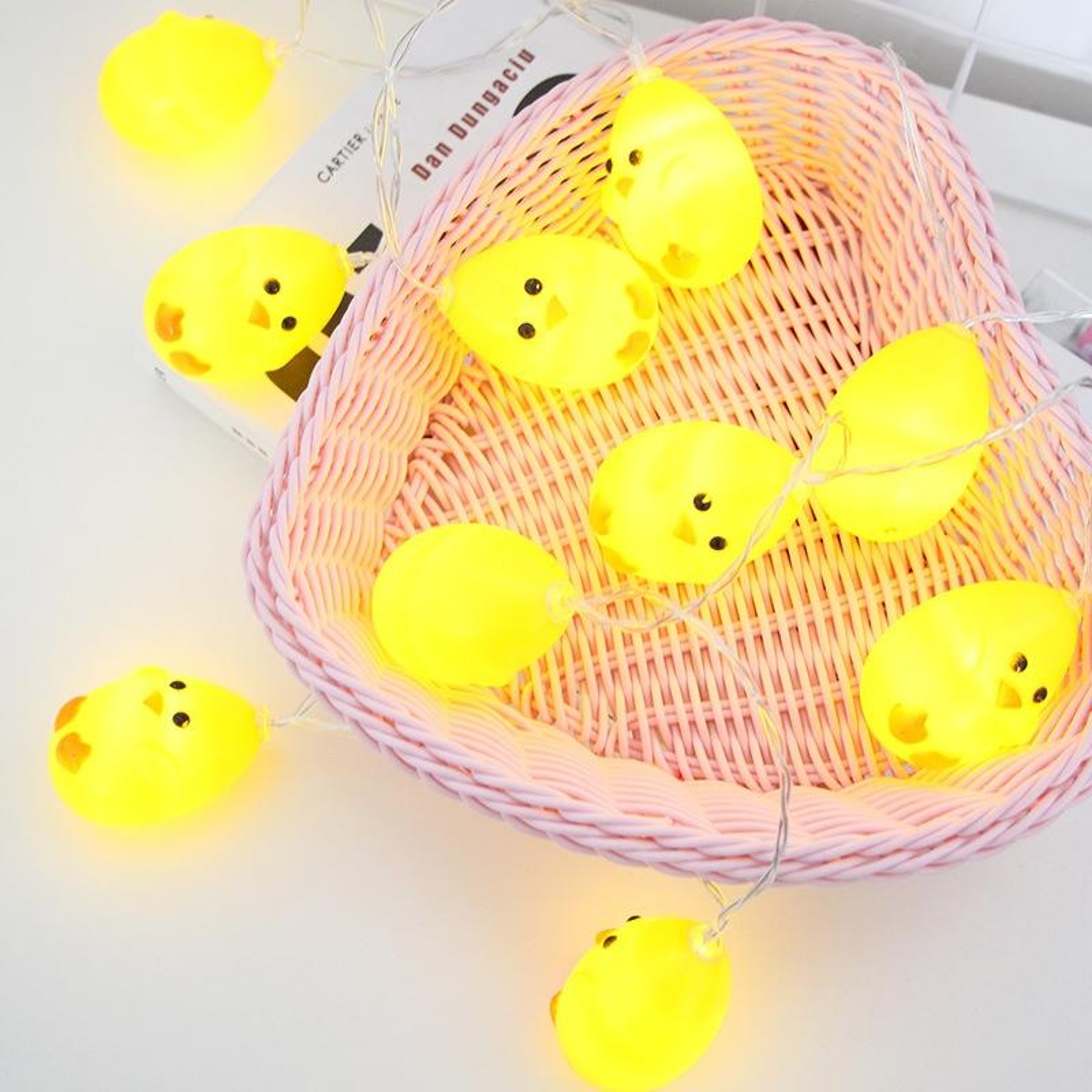Cute Yellow Chicken LED String Lights Waterproof Easter Decorative Lights for Home & Party – view 3