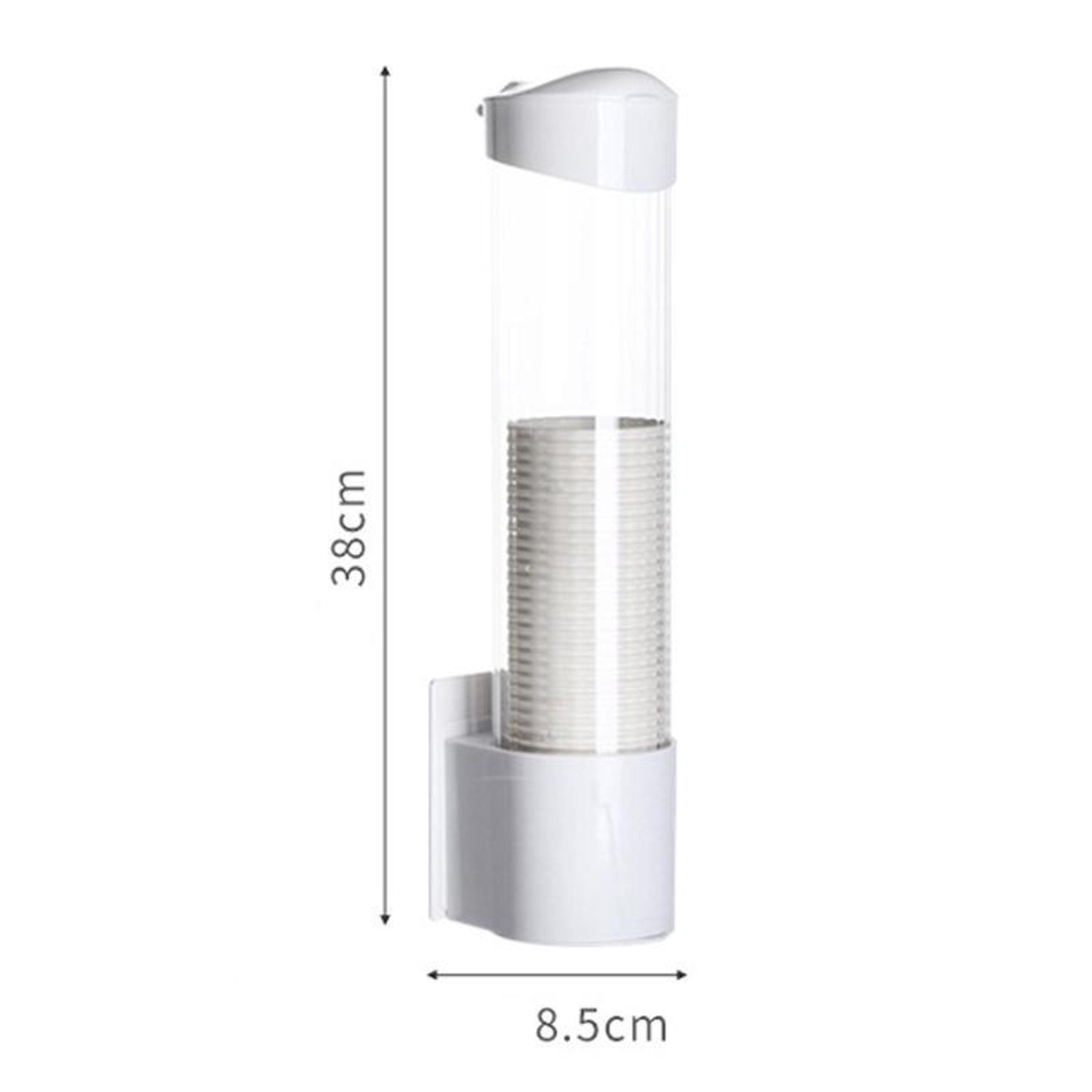 Wall Mounted Automatic Cup Dispenser With Dust Cover Space Saving Cup Holder Dispenser For Kitchens 2