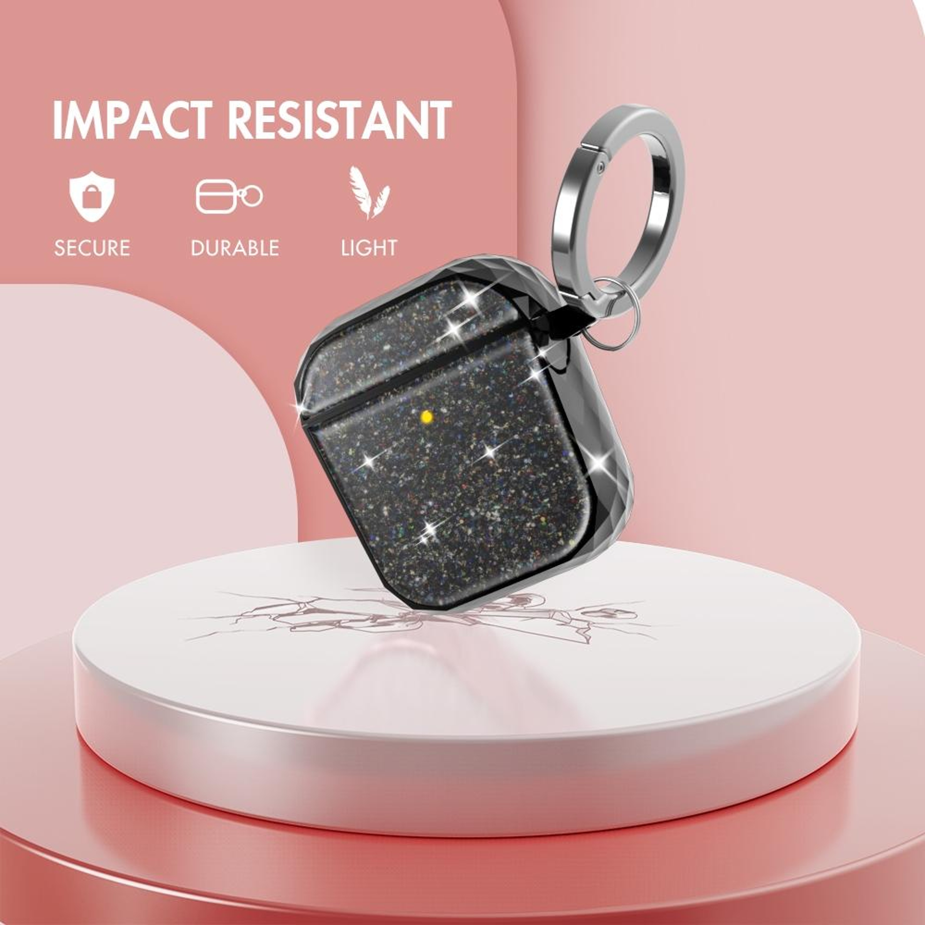AirPods Case Electroplated Glitter Hard Shell Cover 4