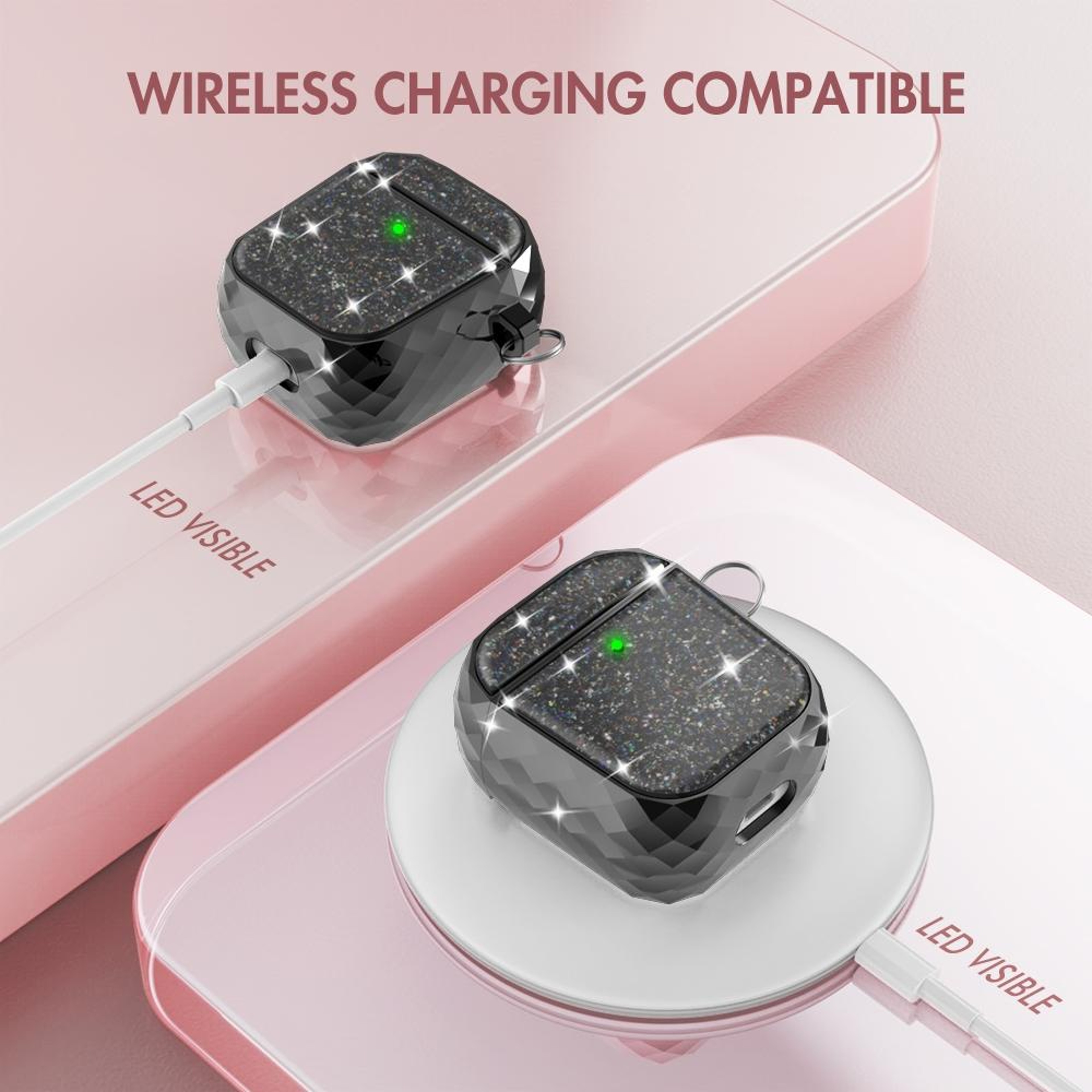 AirPods Case Electroplated Glitter Hard Shell Cover 5