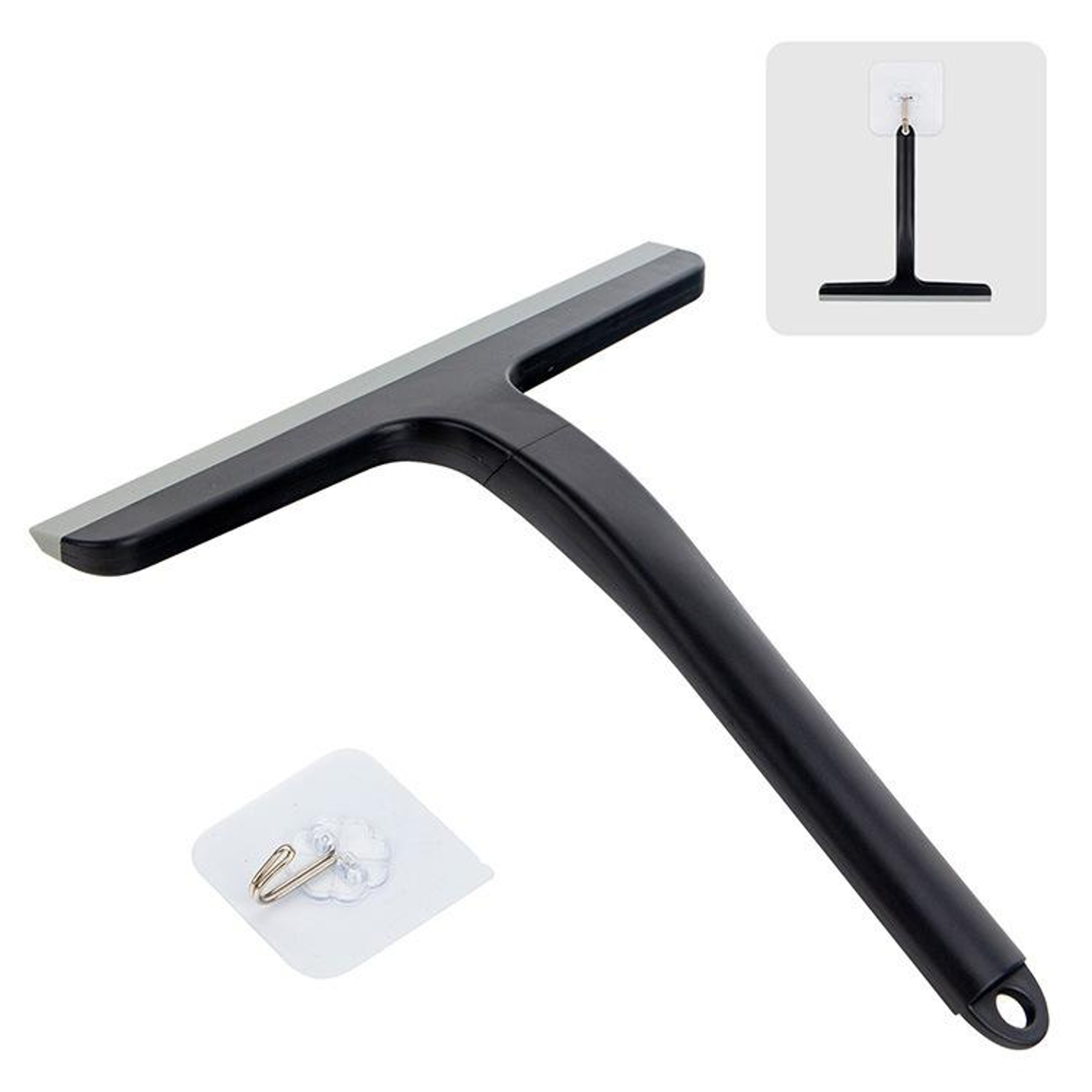 ErgoGrip Glass Scraper & Shower Squeegee for Bathroom, Windows & Car Cleaning – view 1