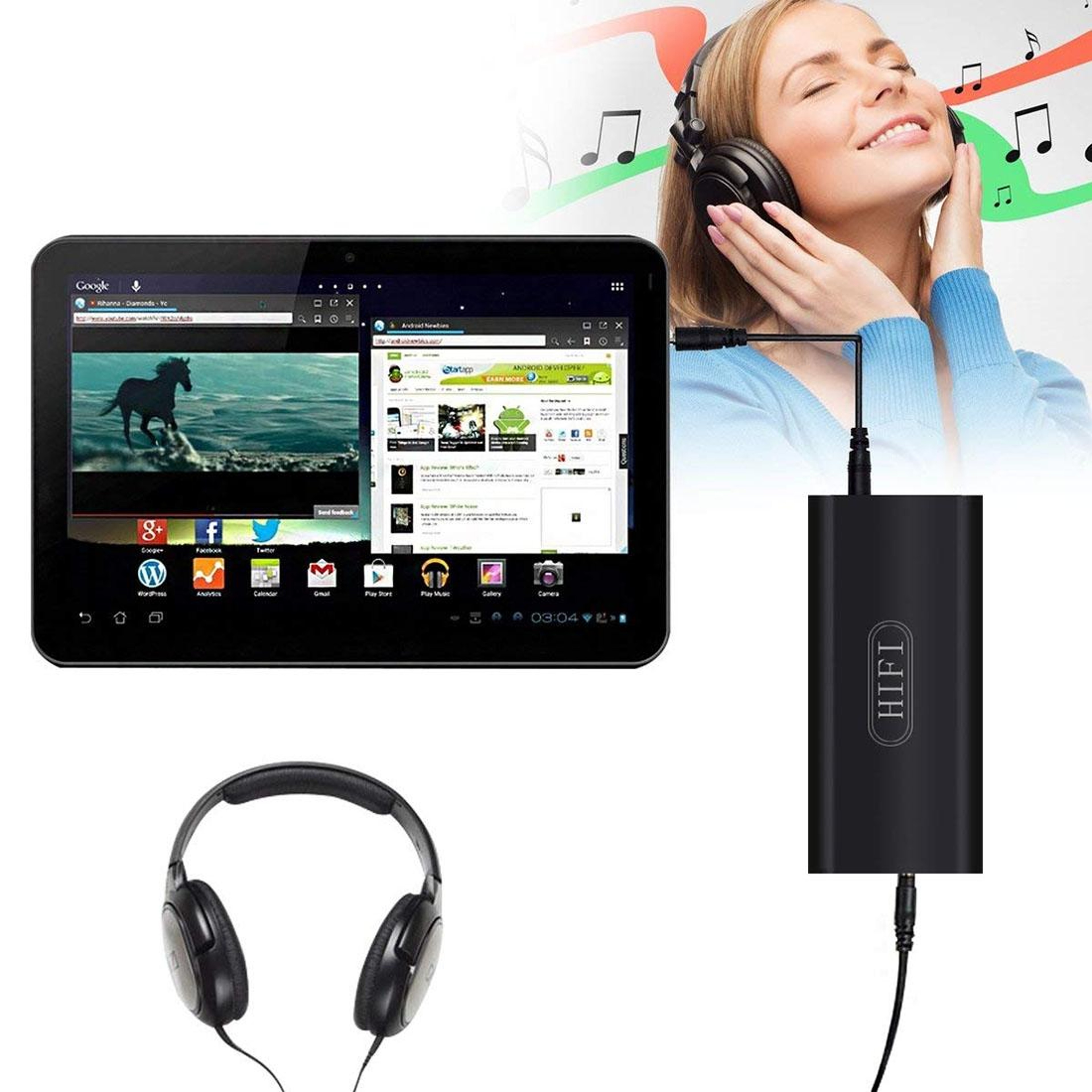 Portable HiFi Headphone Amplifier For Clear Sound Boost And Travel Audio Power 7