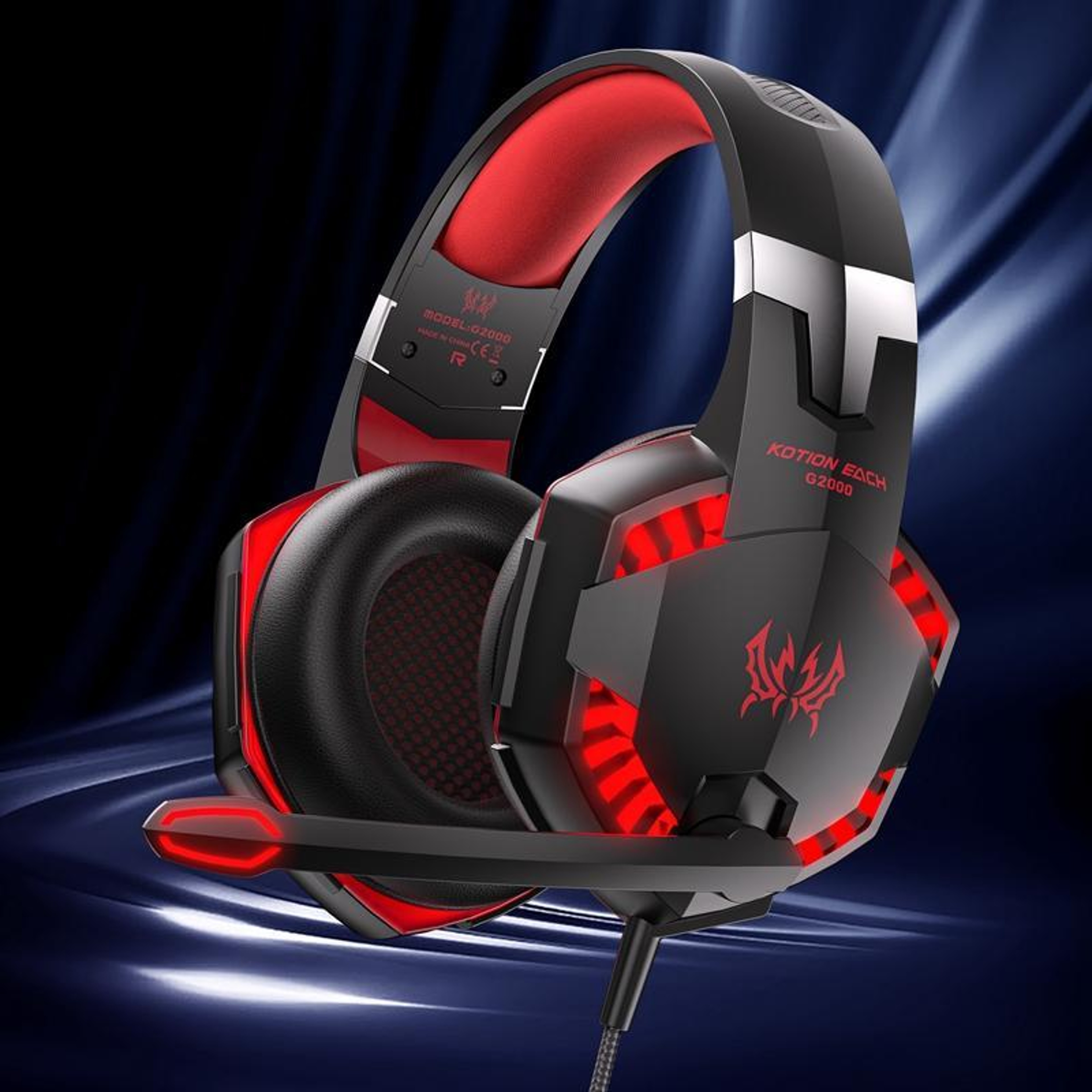 EACH Wired Gaming Headset With Mic And LED 1
