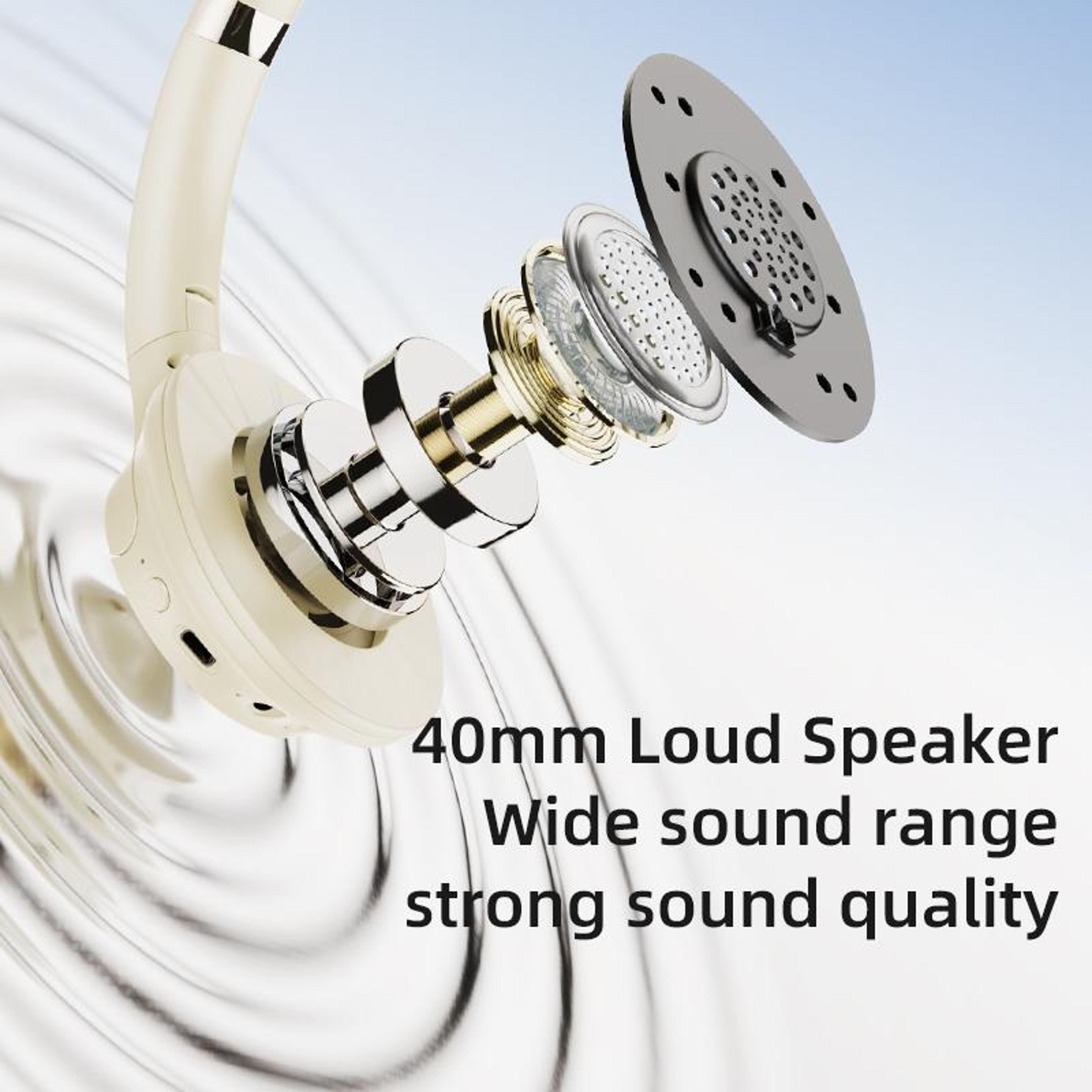 Bluetooth Wireless Over Ear Headphones With Mic 2