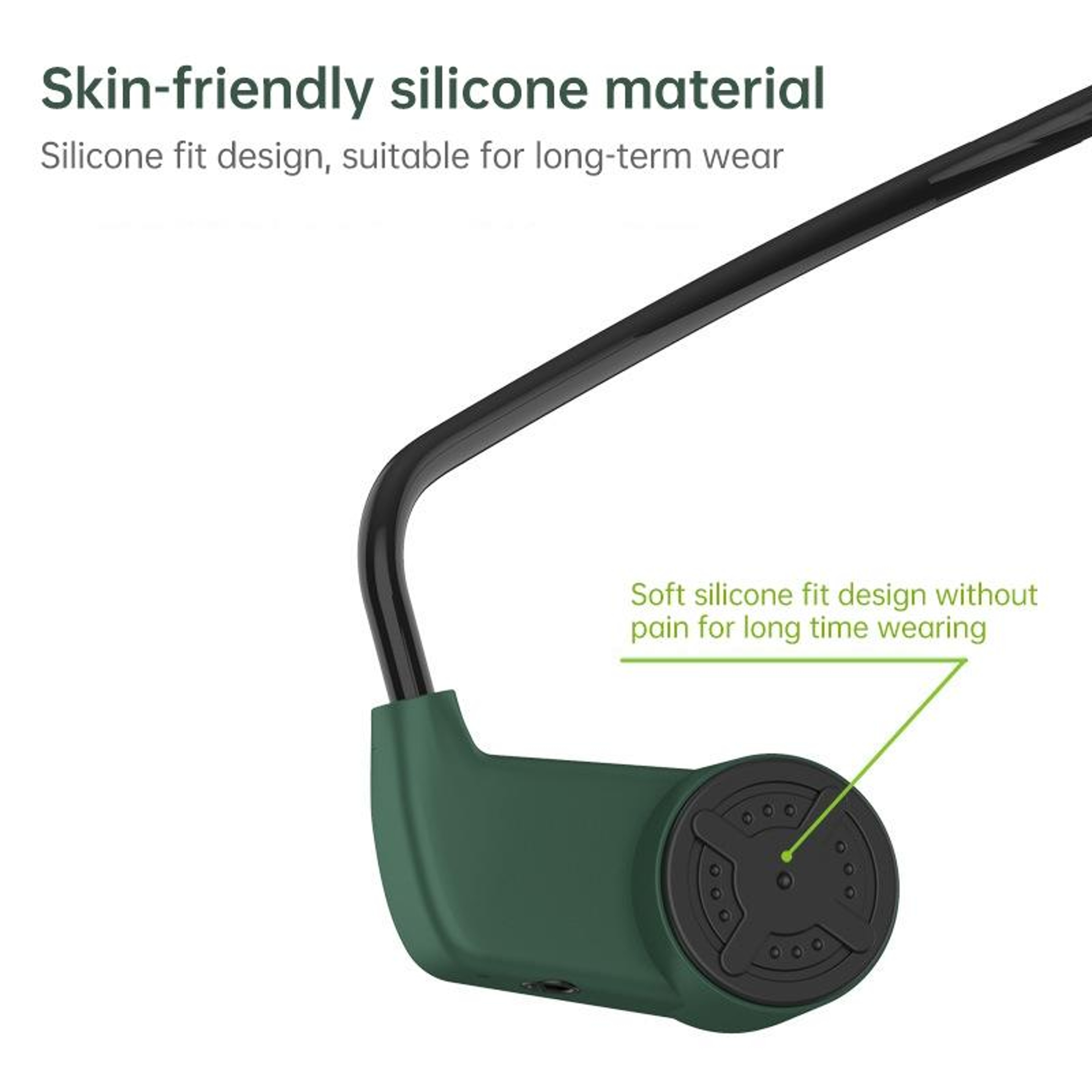 Bone Conduction Headphones With Memory Waterproof Open Ear Bluetooth Headset 2