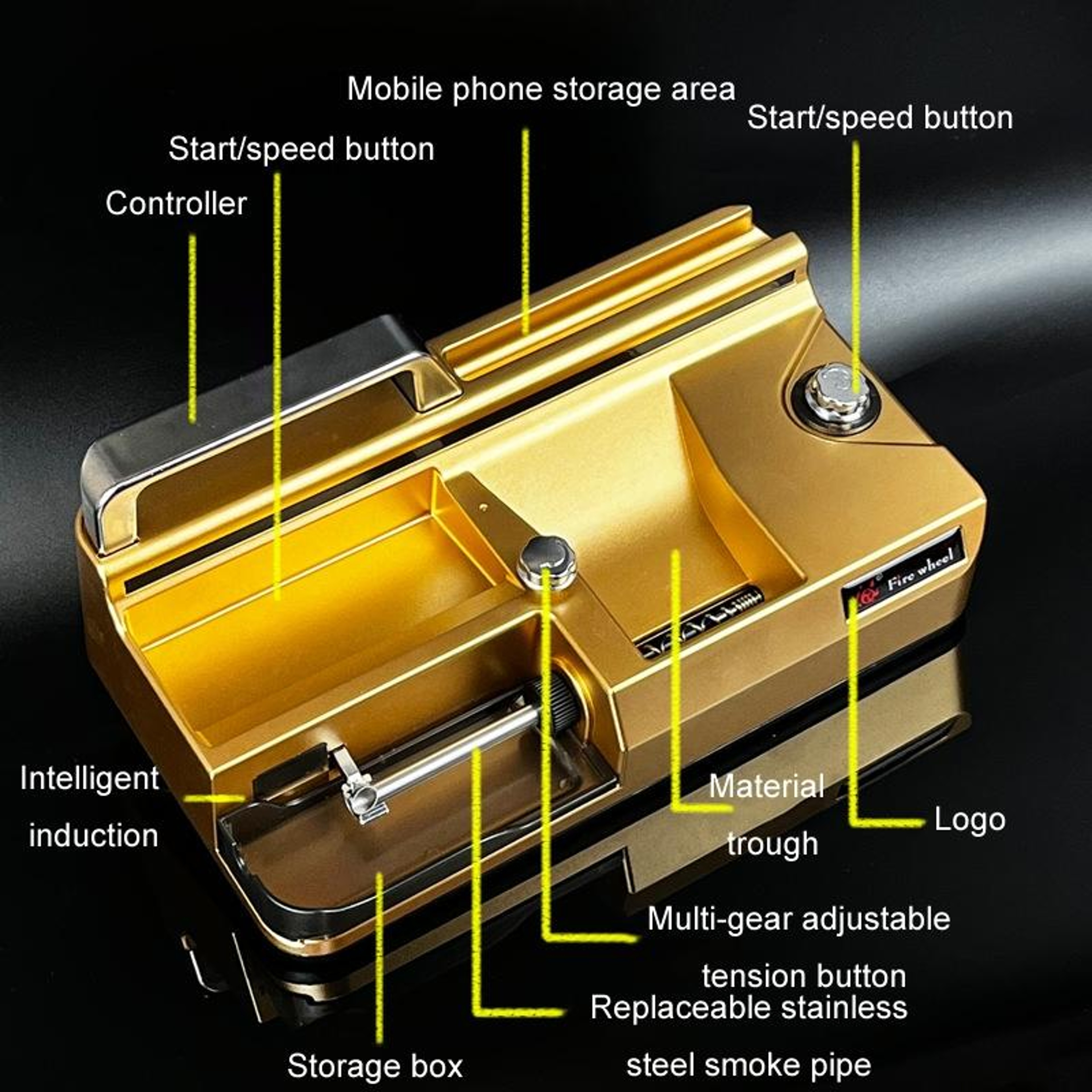 3in1 Automatic Cigarette Rolling Machine Electric Smart Tobacco Roller 3