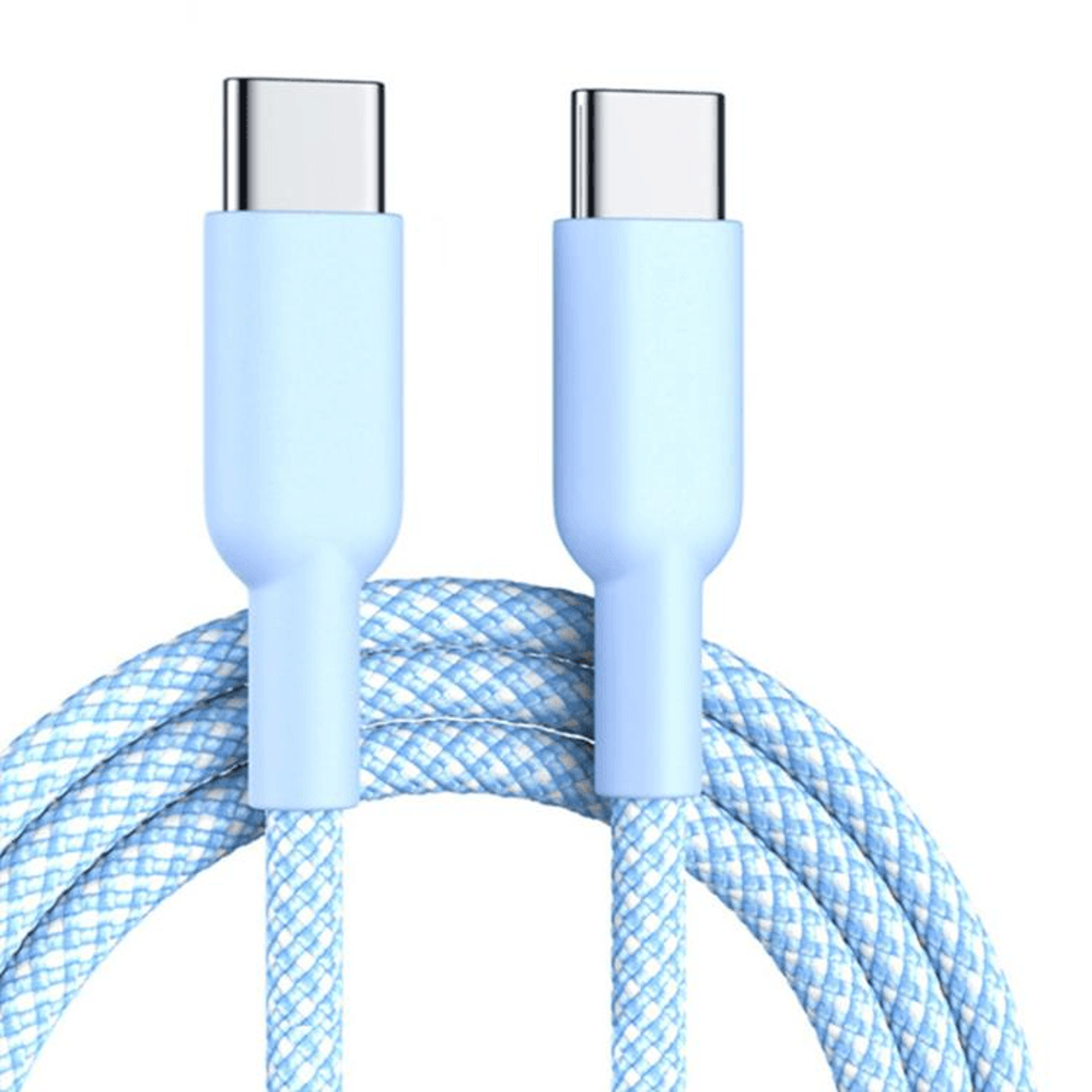 60W Fast Charging USB C Cable Nylon Braided Durable Type C Charger Cord 8