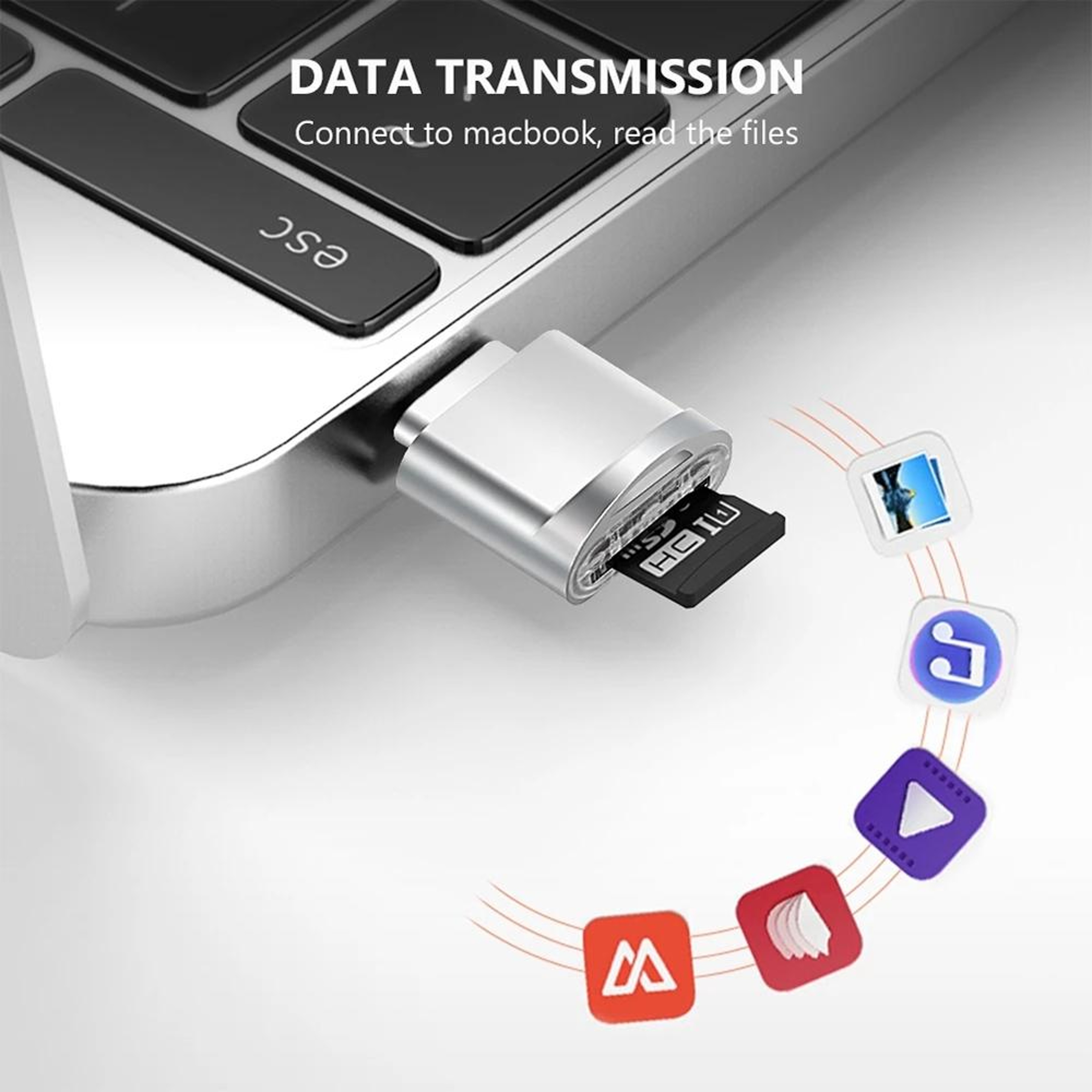 USB C Micro SD Card Reader Adapter Fast Type C TF Card Reader For Phones Tablets 6
