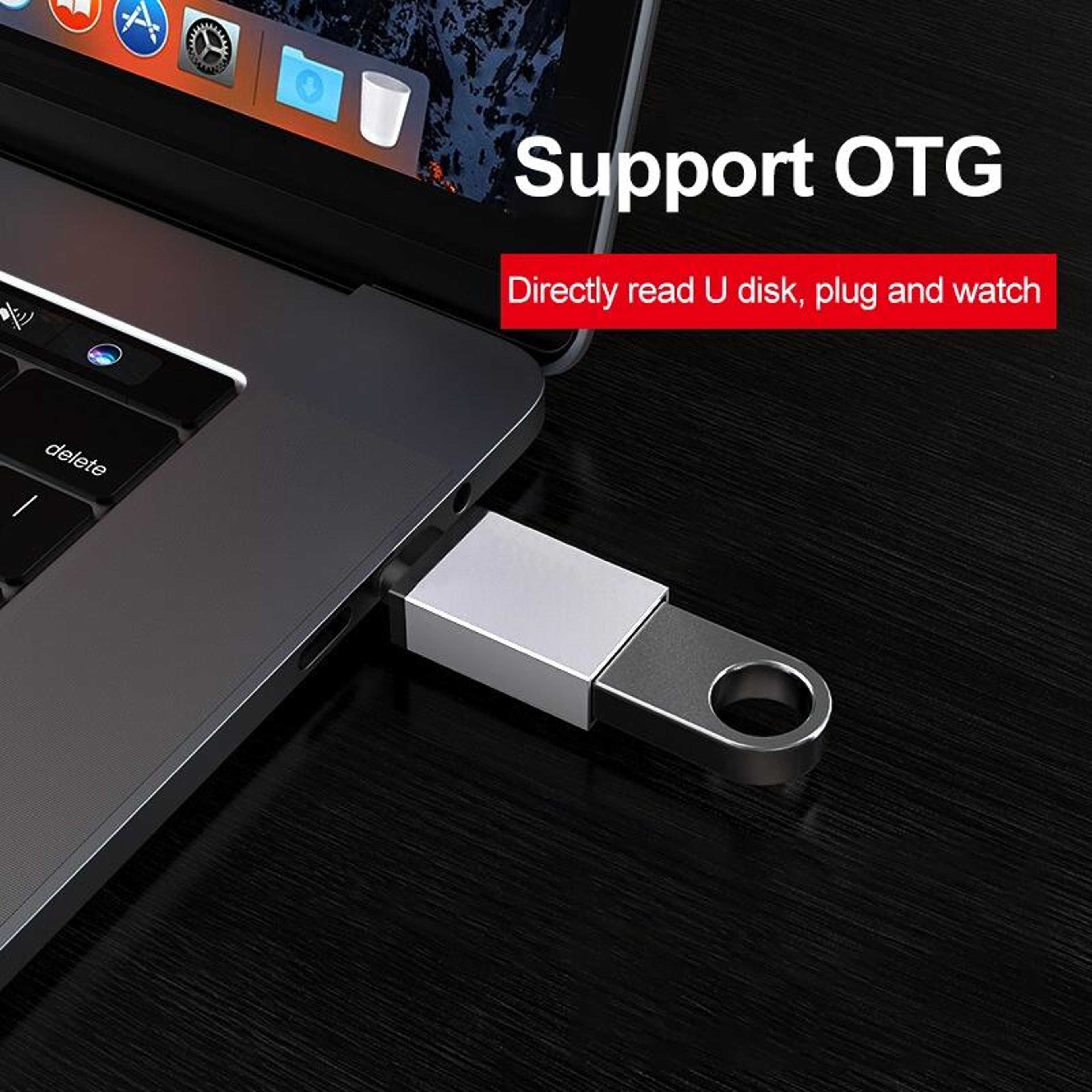 Aluminum USB C To USB Adapter Fast Charge  Data Sync Type C 31 Converter 10