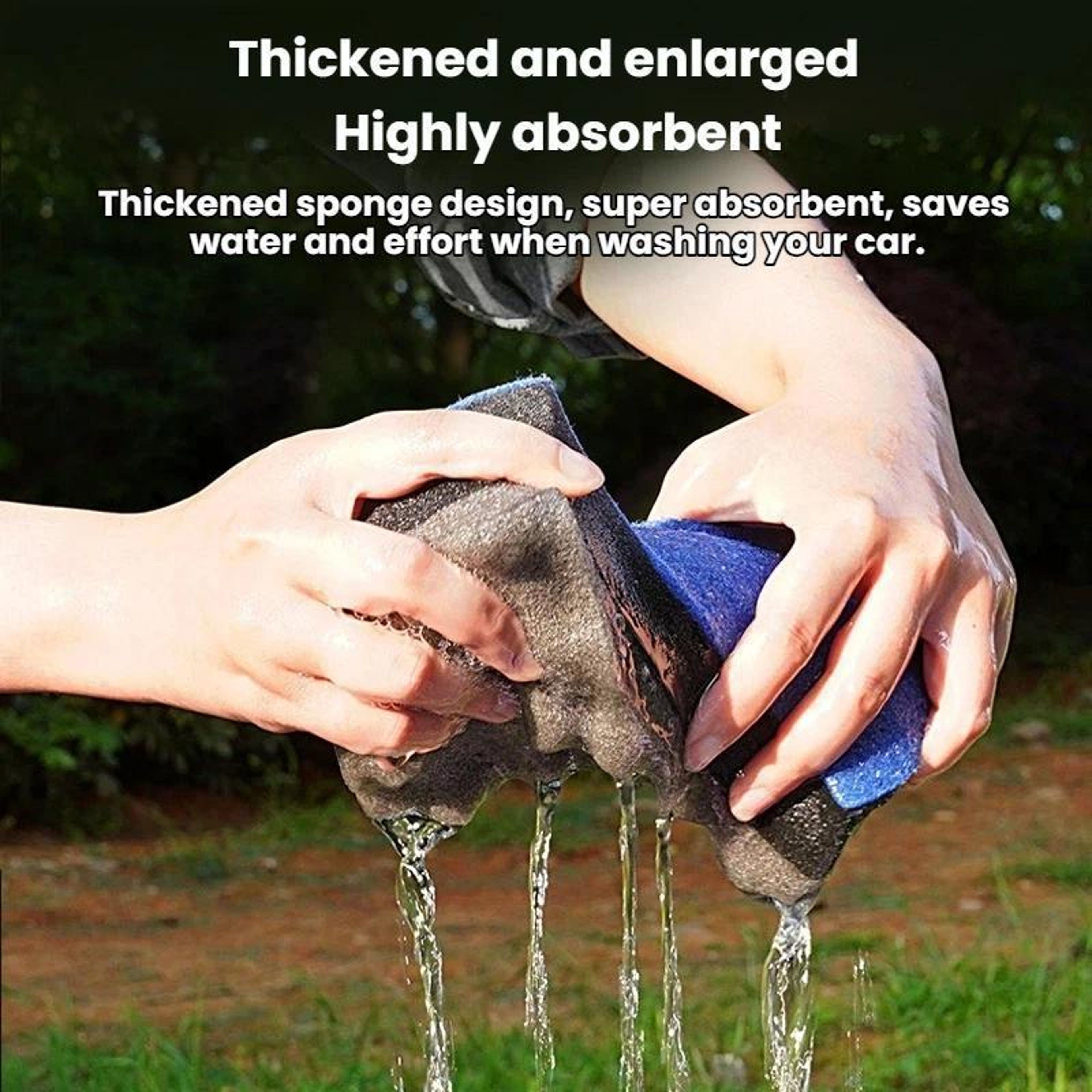 Three Layer High Density Car Wash Sponge with Wave Scrub Design for Effortless Cleaning – view 6