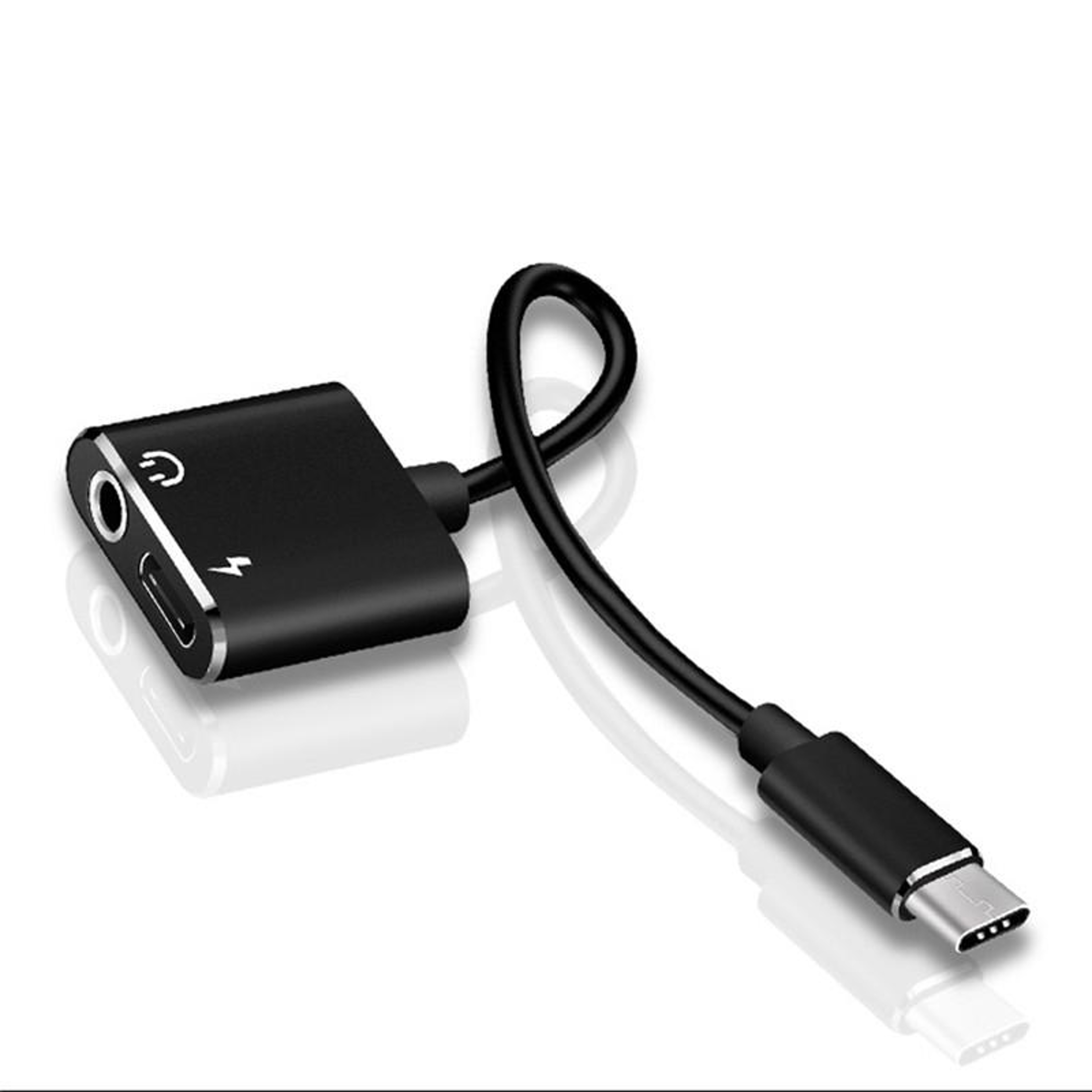 USB C To Adapter With Charging 2 In 1 Audio Splitter Cable For Type C Phones 6