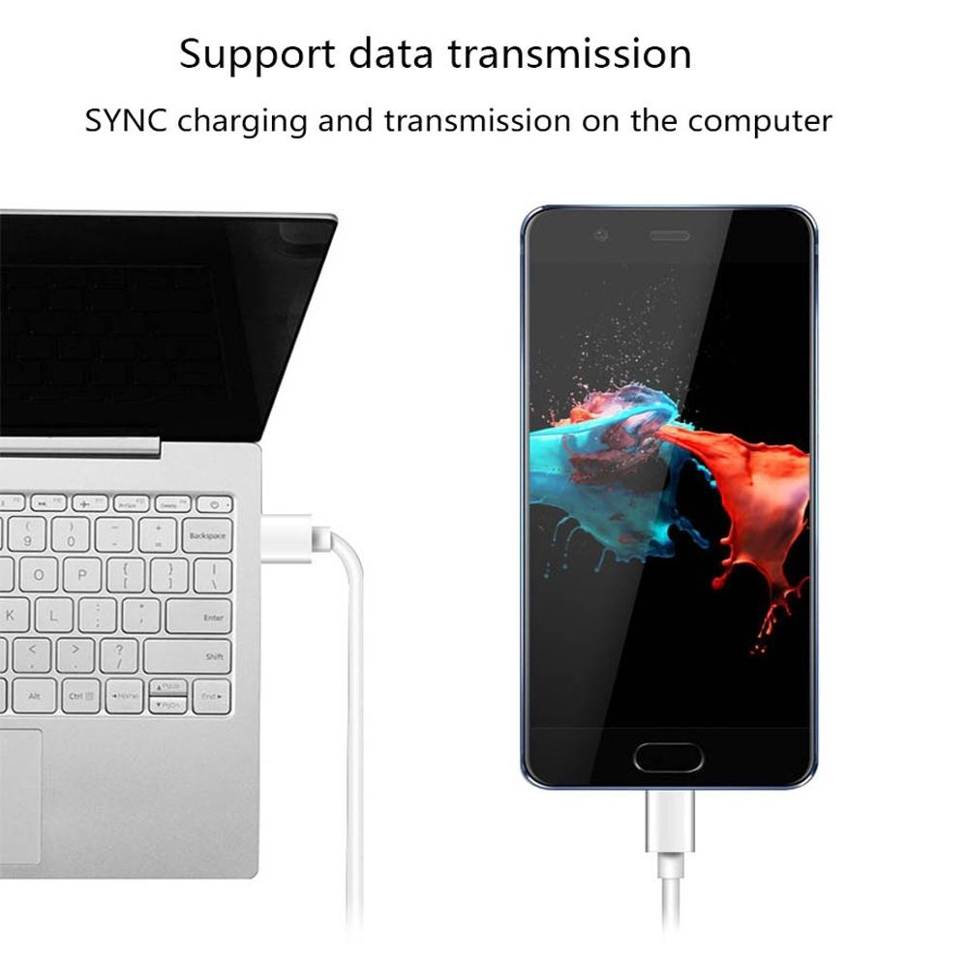 5A Fast Charging USB To Type C Cable Durable High Speed Data Sync Cord 9
