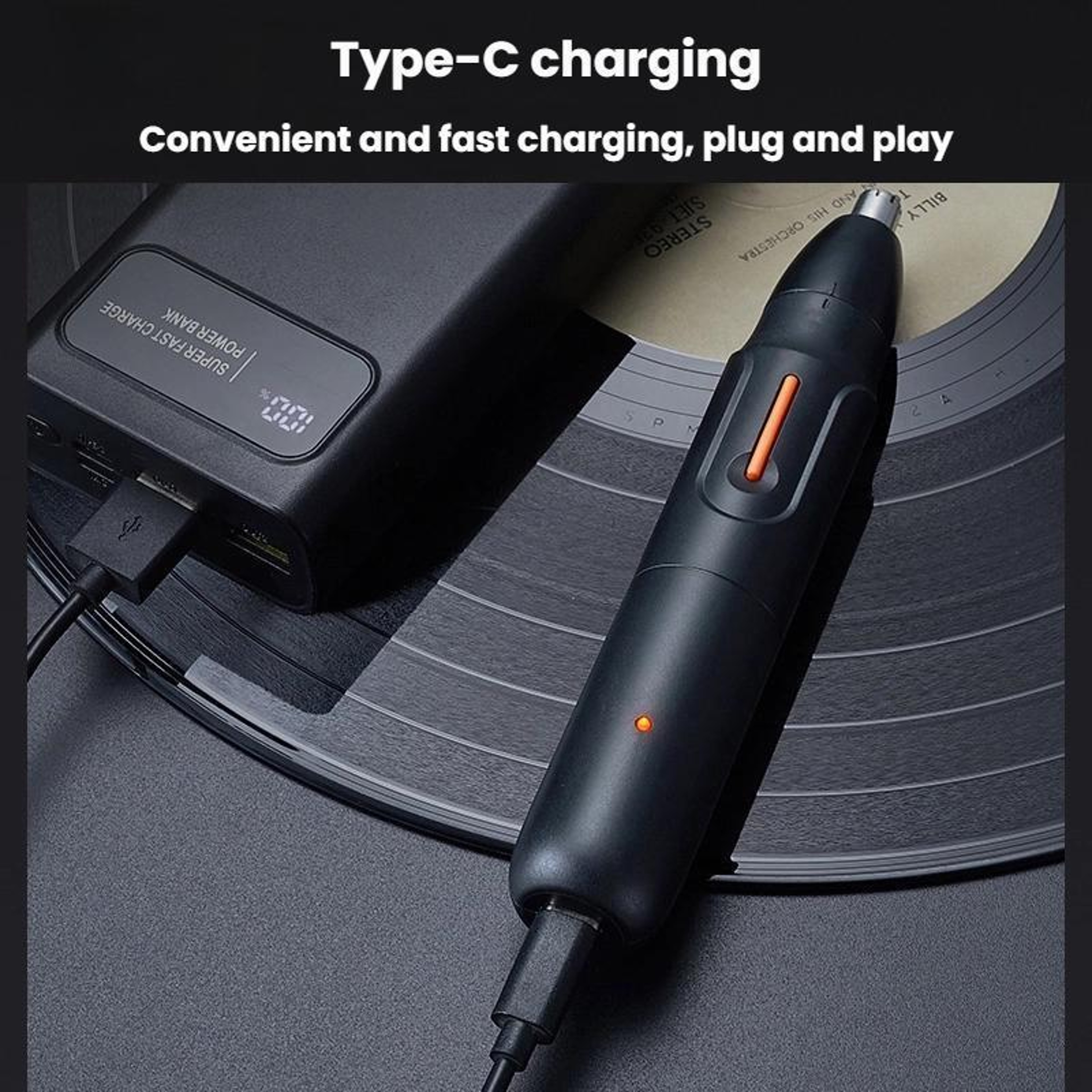 Rechargeable Nose Hair Trimmer for Men with USB-C Charging – view 9