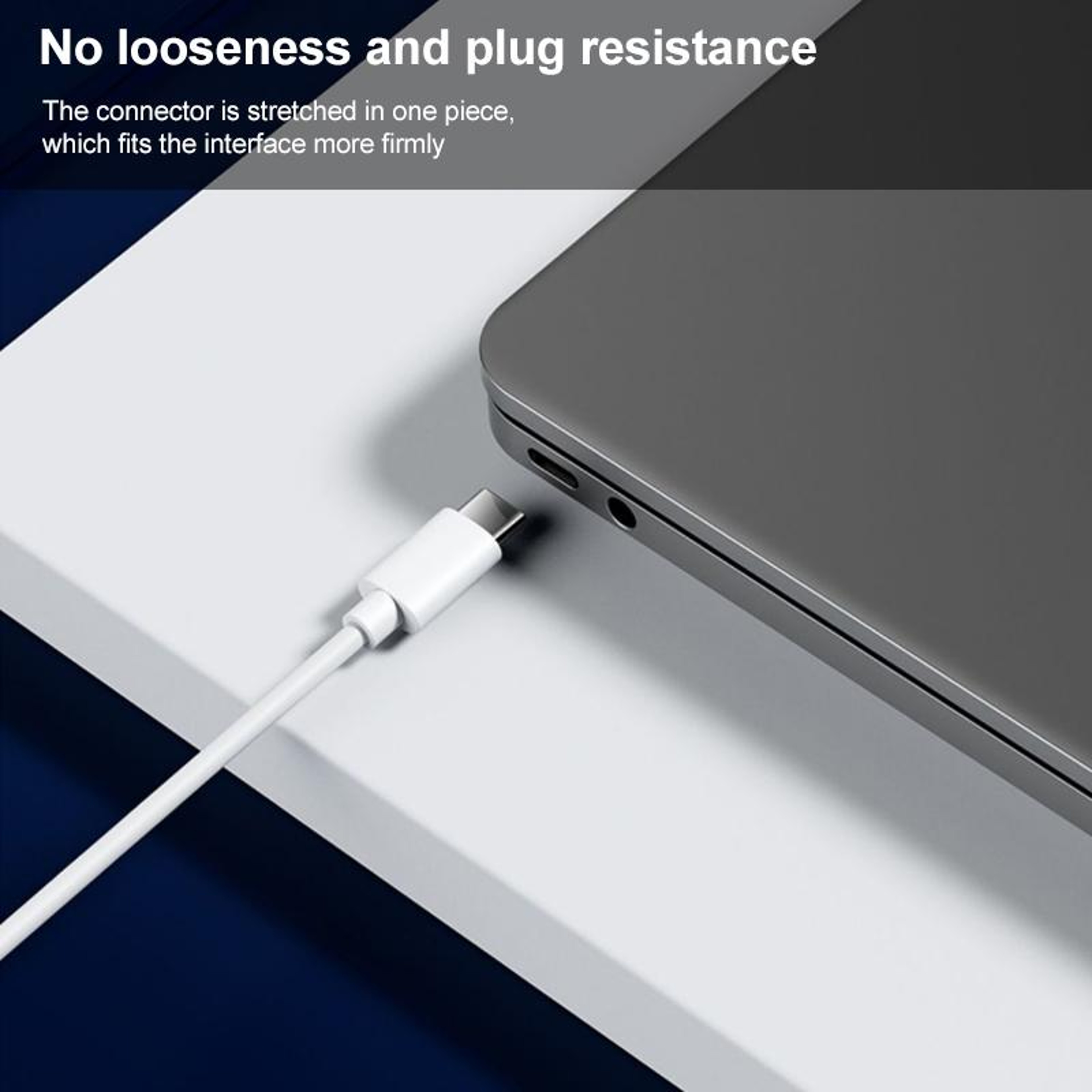 65W Fast Charging USB C Cable Dual Type C Durable Power  Data Sync Cord 6
