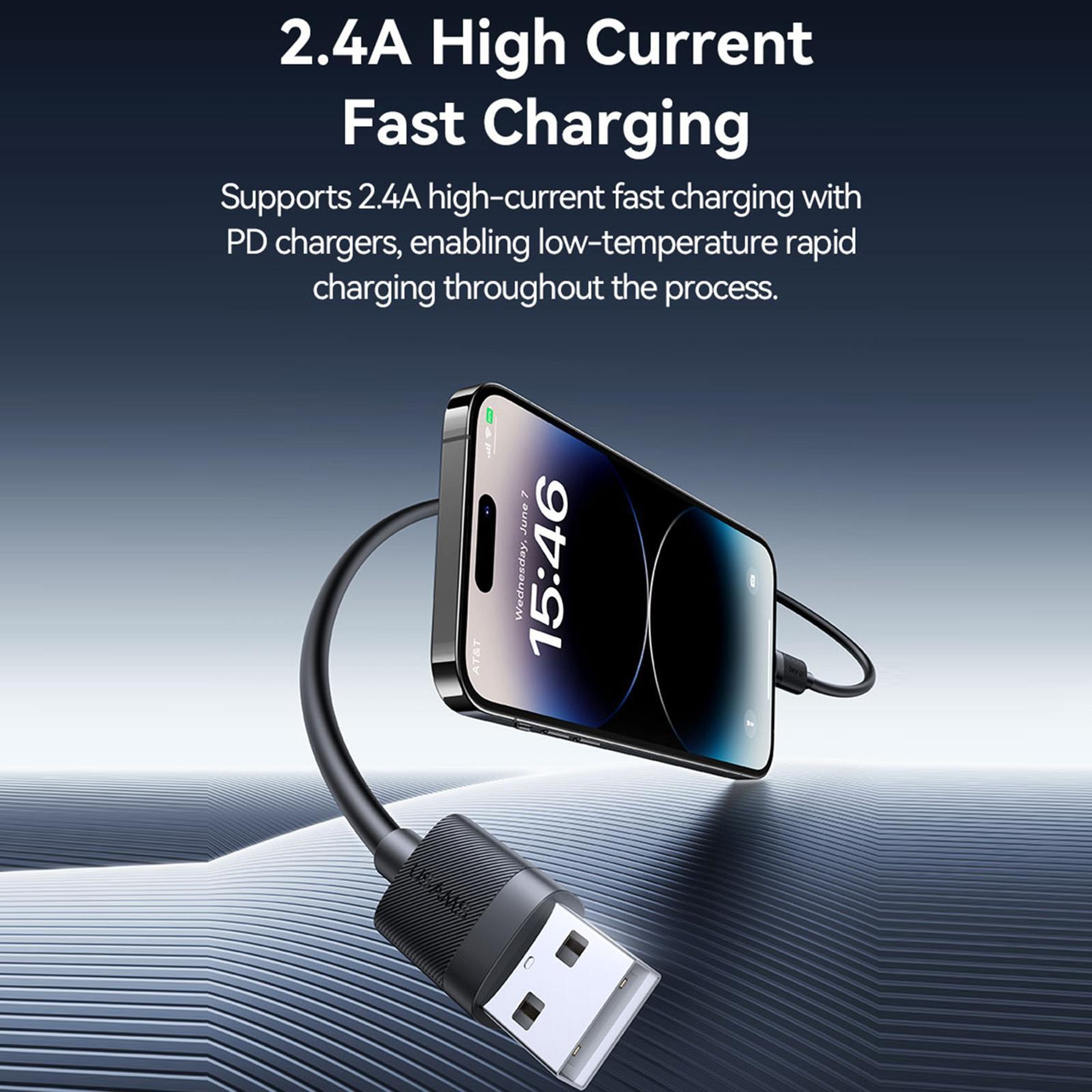 Fast Charging Lightning Cable 1M Durable USB To Lightning Data Sync Cord 9