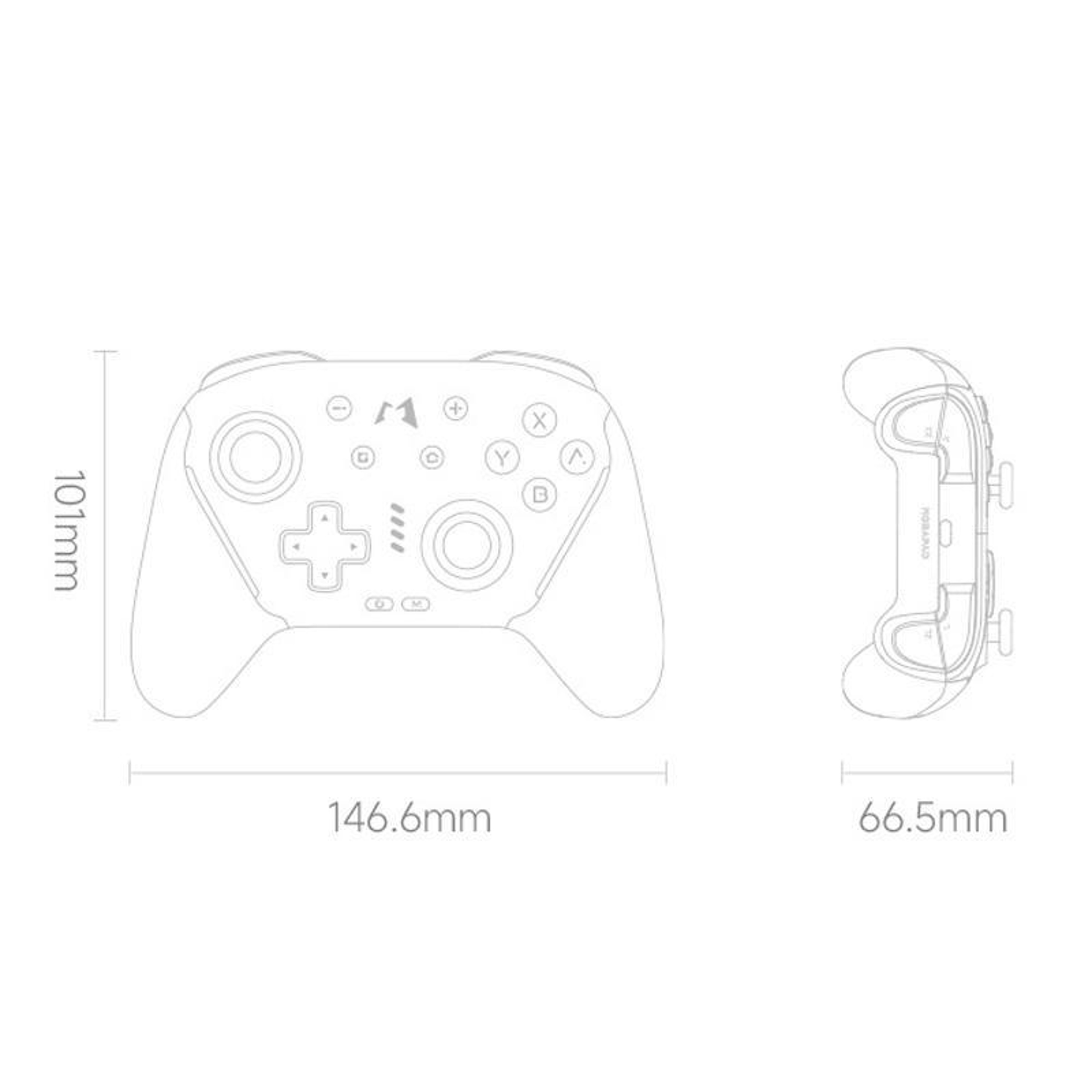 Wireless Controller for Switch and PC with Air Rocker Precision and Custom Macros – view 3
