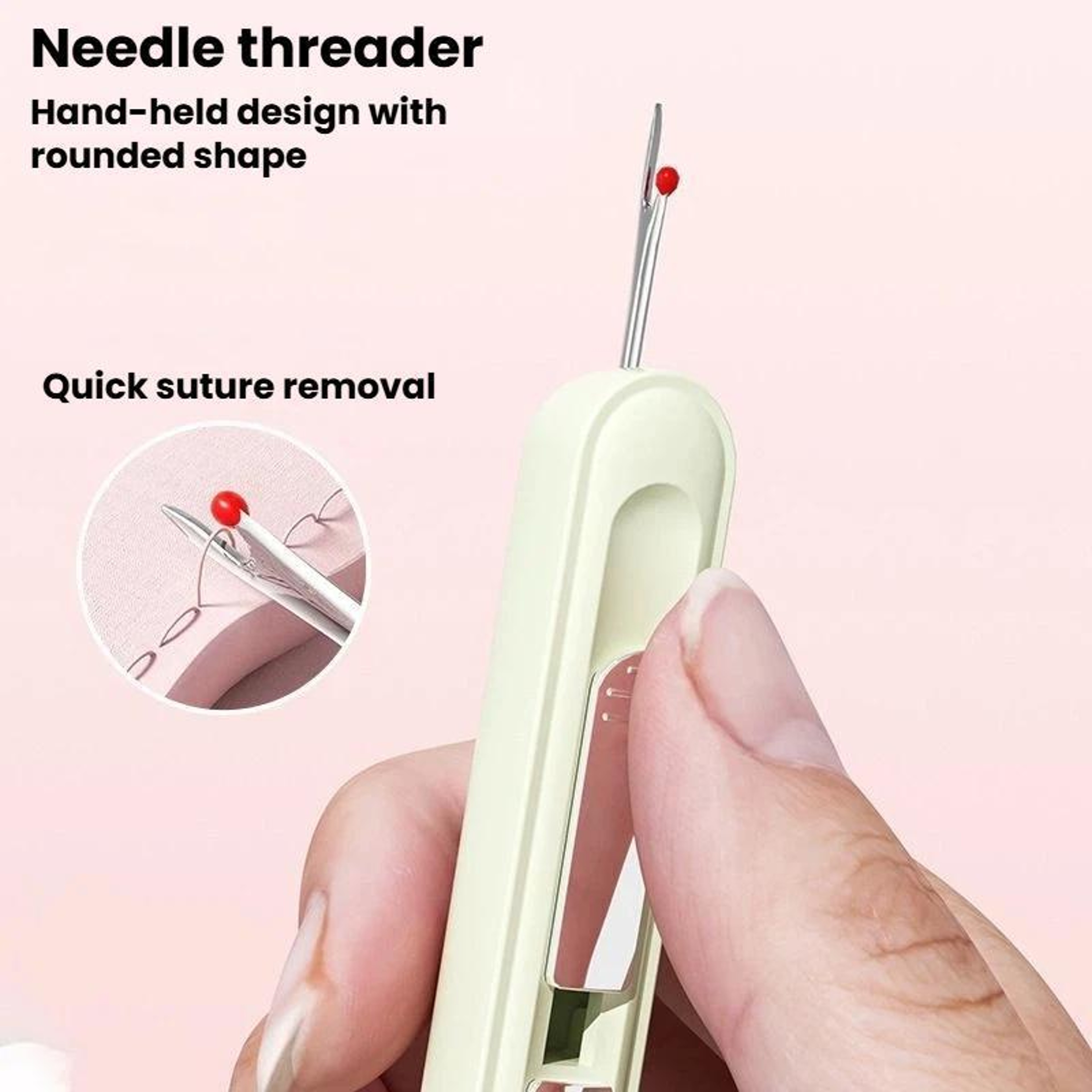 Portable Telescopic Needle Threader And Seam Ripper Tool Compact Sewing Portable Thread Remover For 5