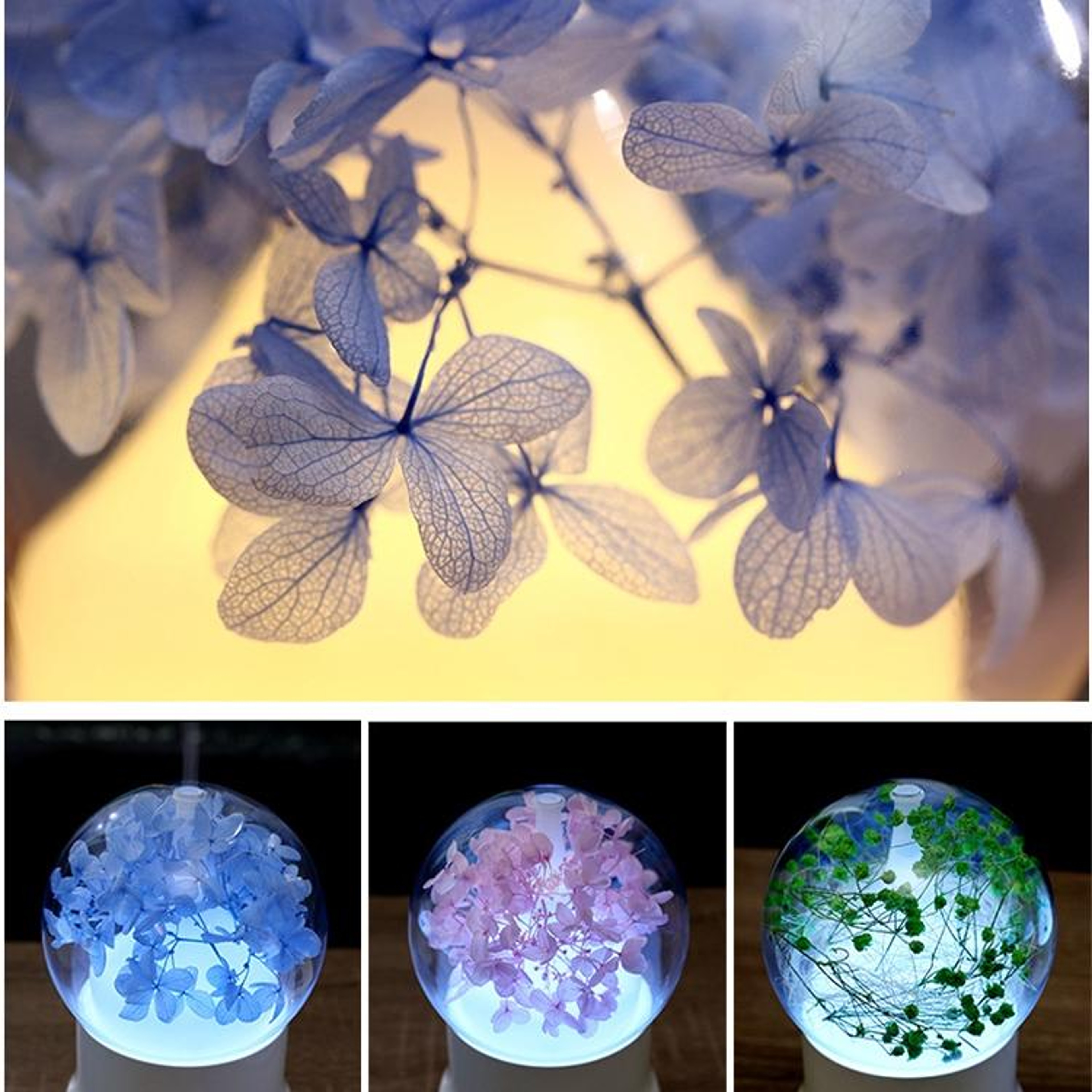 Gypsophila Aromatherapy Diffuser Humidifier With LED Light For Home And Office 7