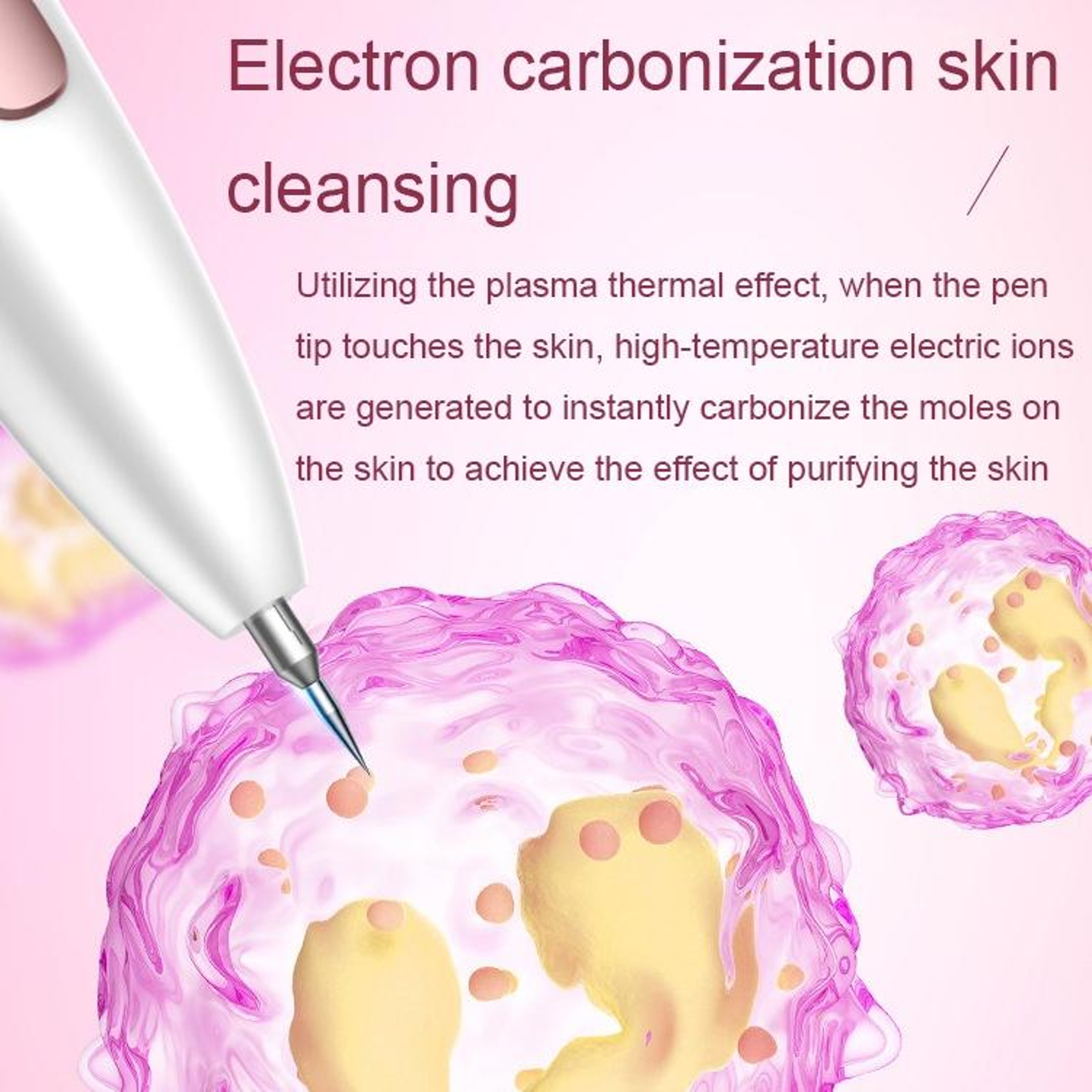 Precision Mole Removal Pen With 9 Levels LED Display  Blue Light Care 5