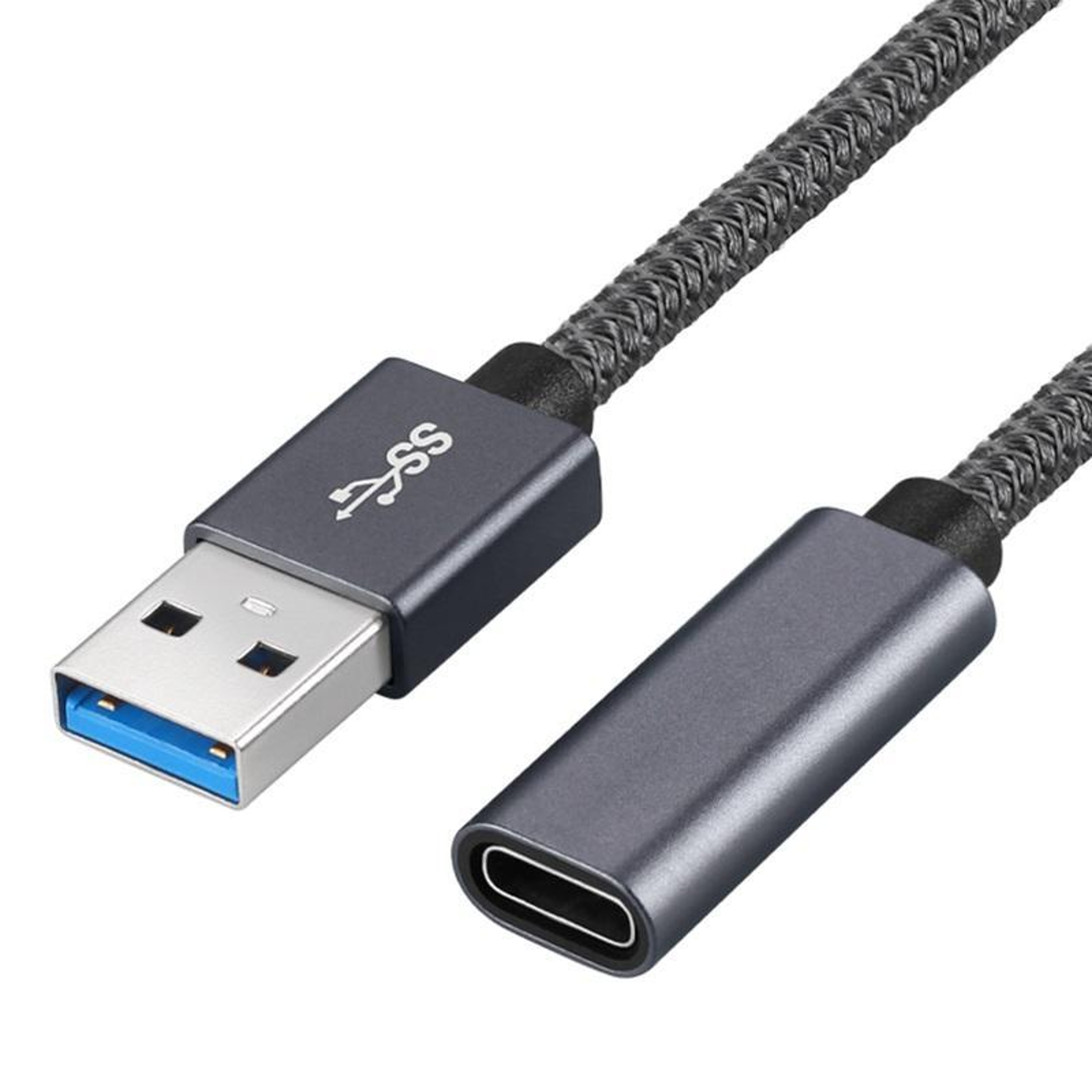 USB 3.0 to USB C Adapter Cable Fast Charging Type C Extension – view 1