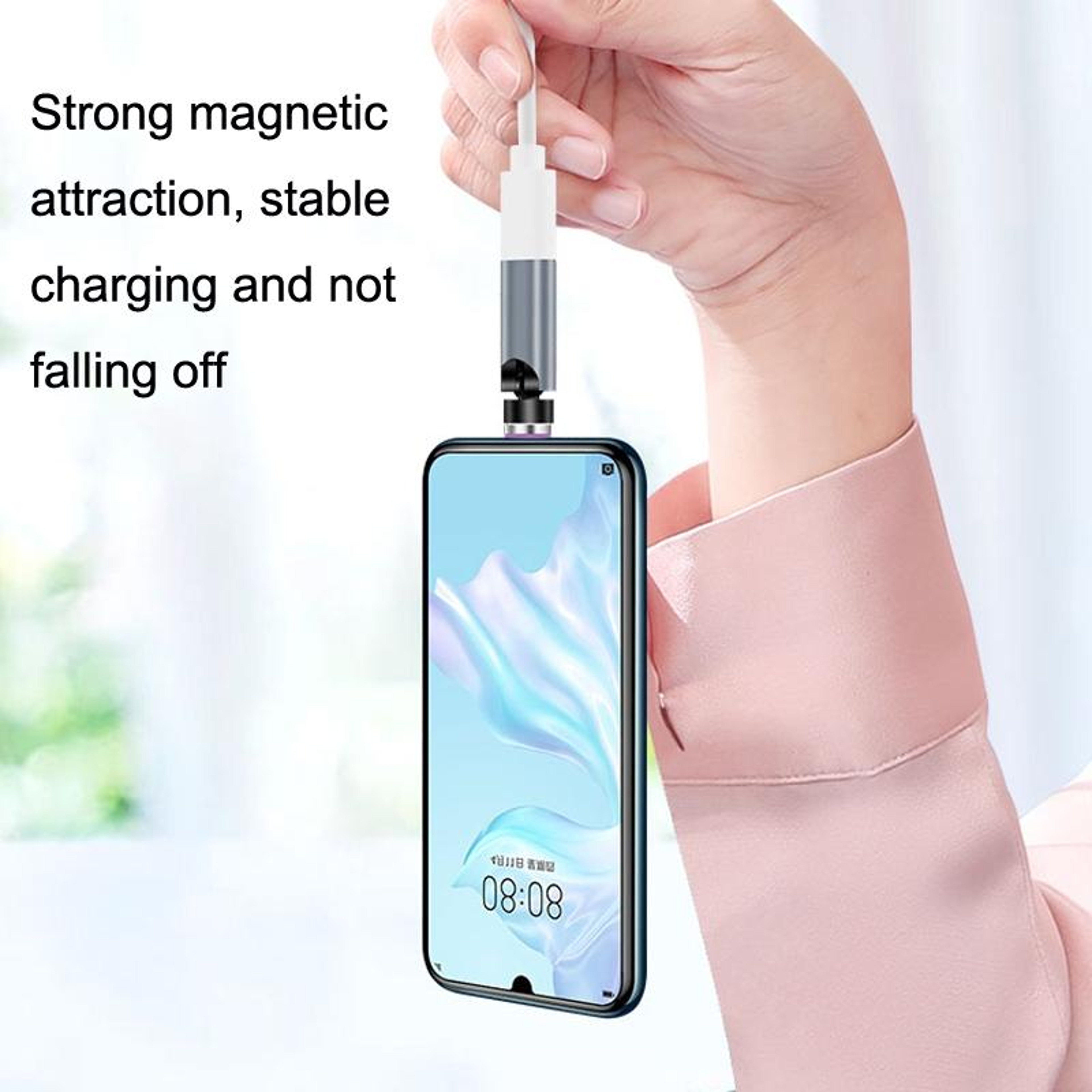 Magnetic USB C Fast Charging Cable 540 Rotating Head With 7 Pin Data Transfer 2