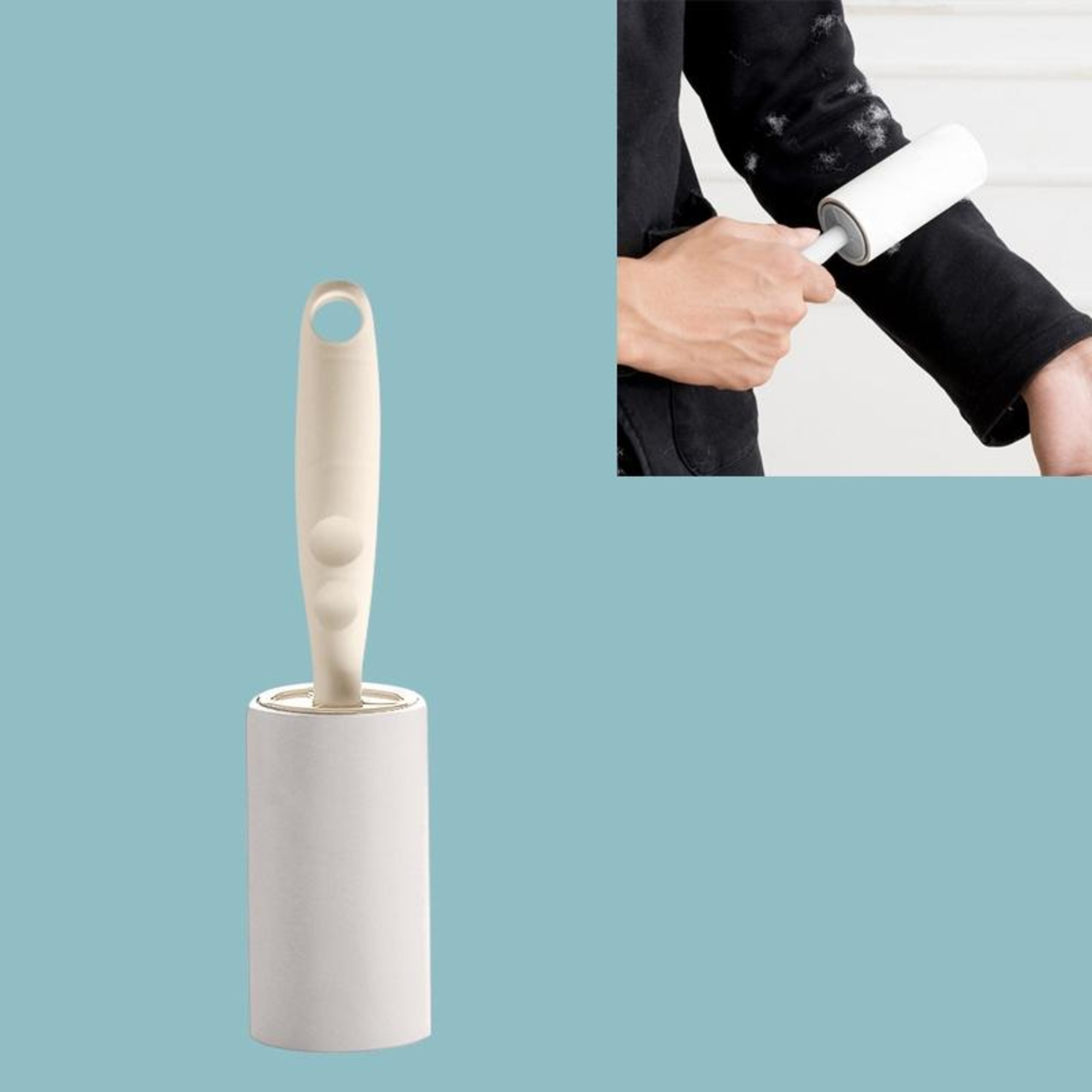 Long Handle Lint Roller Sticky Hair Remover Roller For Clothes  Pet Hair 4