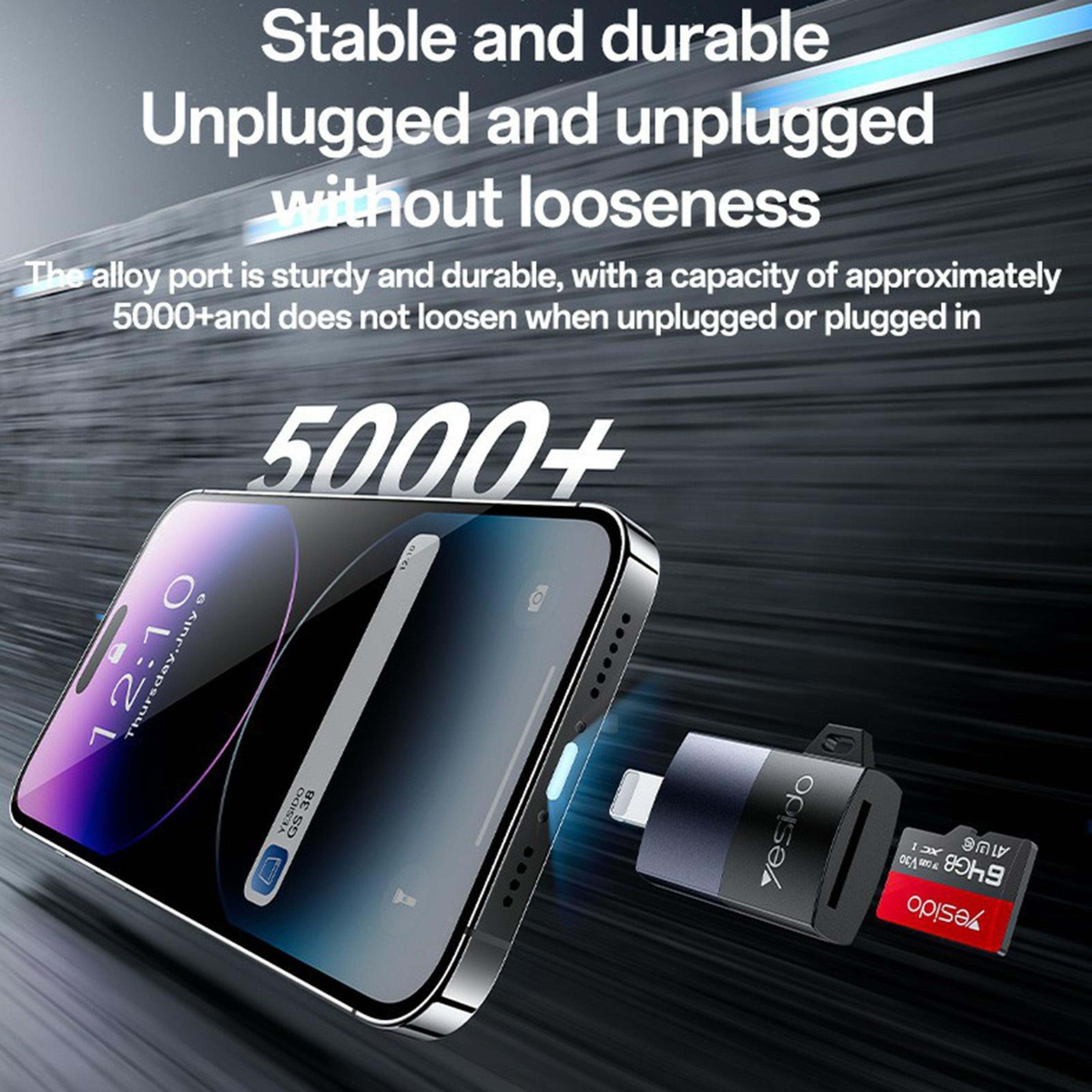 High Speed 8 Pin TF Card Reader With Aluminum Build And 480Mbps Transfer 9