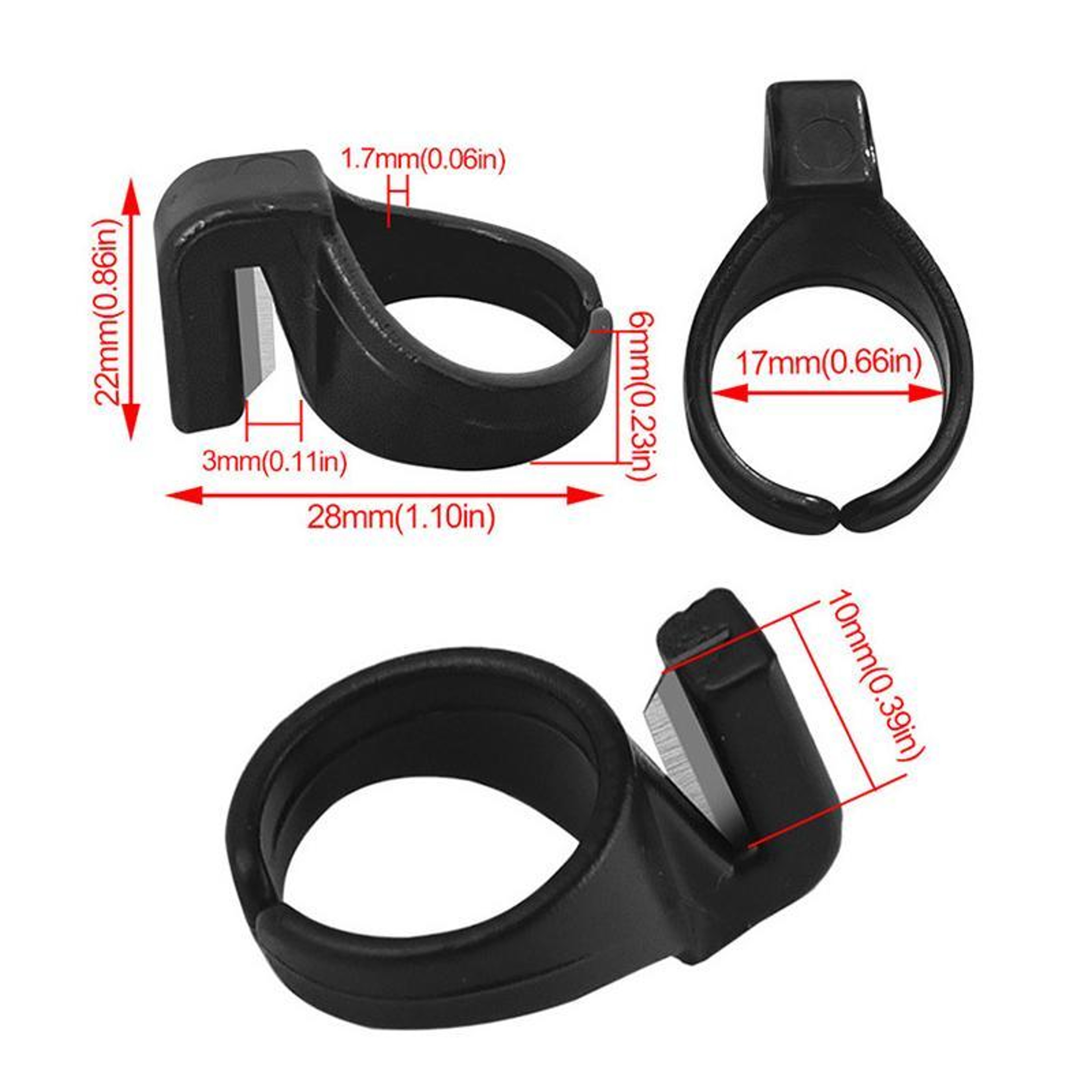 Thread Cutter Ring Finger Tool for Sewing & Embroidery Precision Cutting – view 3