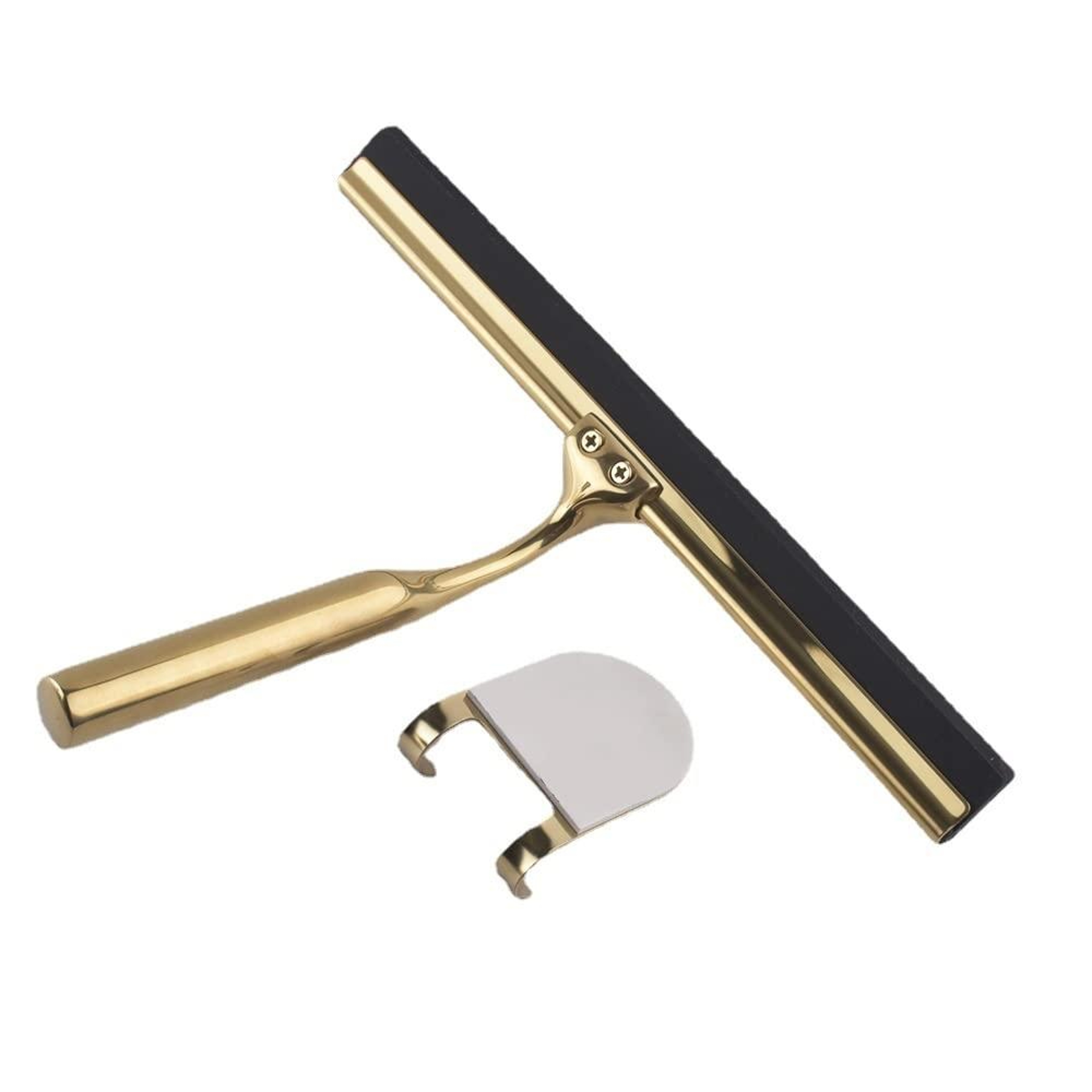 Stainless Steel Window Glass Squeegee with Hook, Bathroom Shower Glass Scraper Wiper – view 6