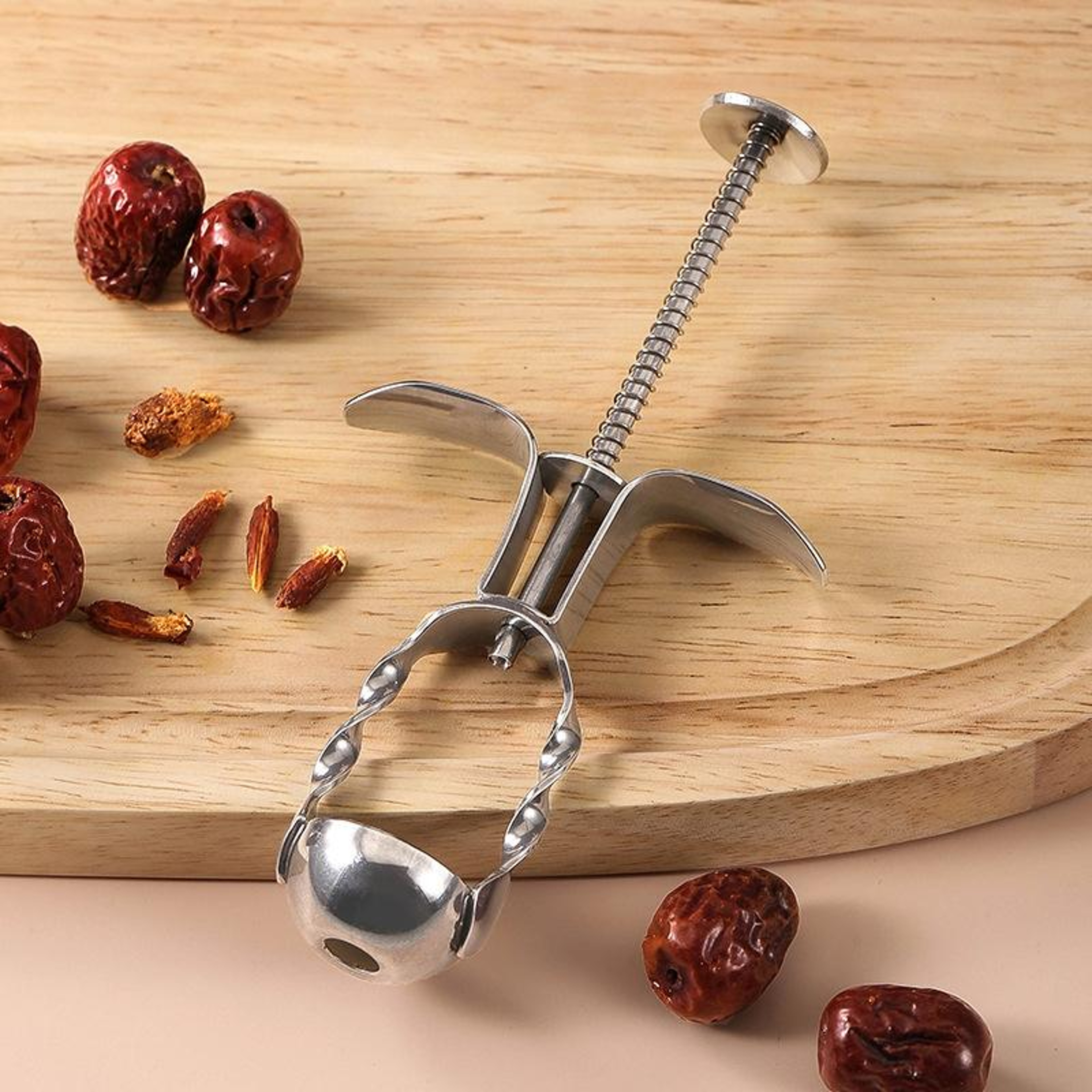 Stainless Steel Cherry Pitter  Red Date Corer For Jujube Olive And Small Fruits 8