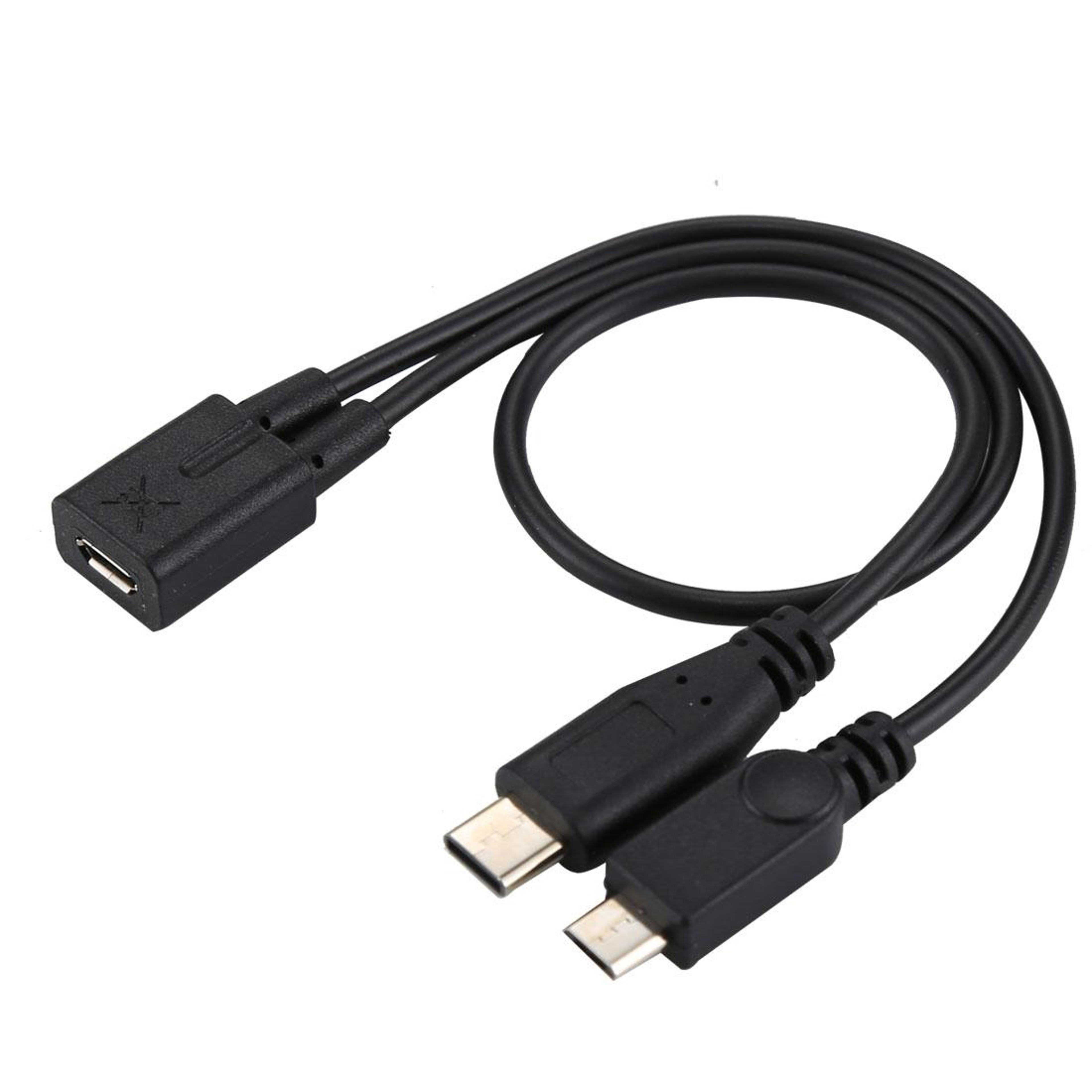 3 In 1 USB C  Micro USB Y Cable Adapter For Charging And Data Sync 0