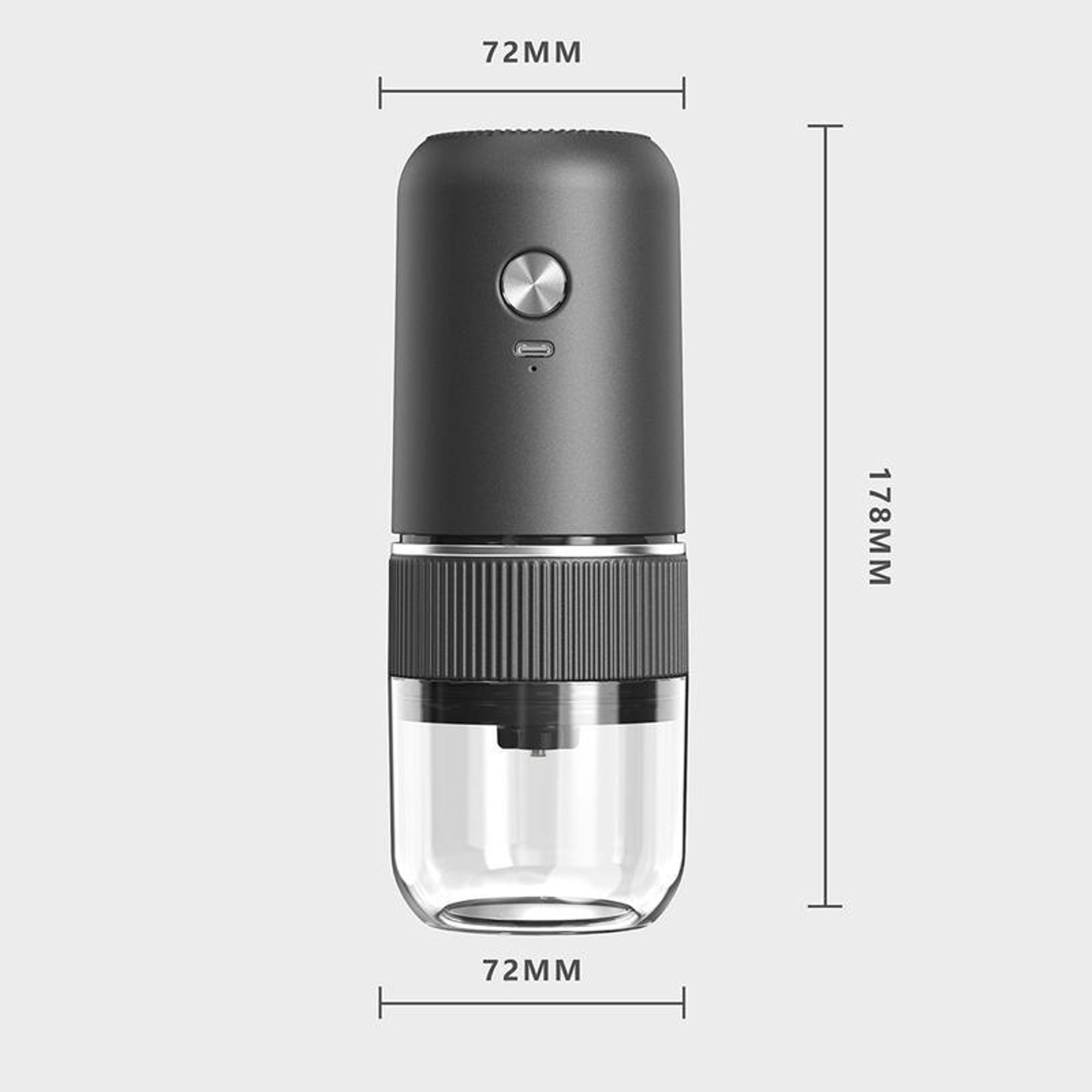 Portable Electric Coffee Grinder With Ceramic Burr Adjustable Grind AutoStop  USBC Charging 7