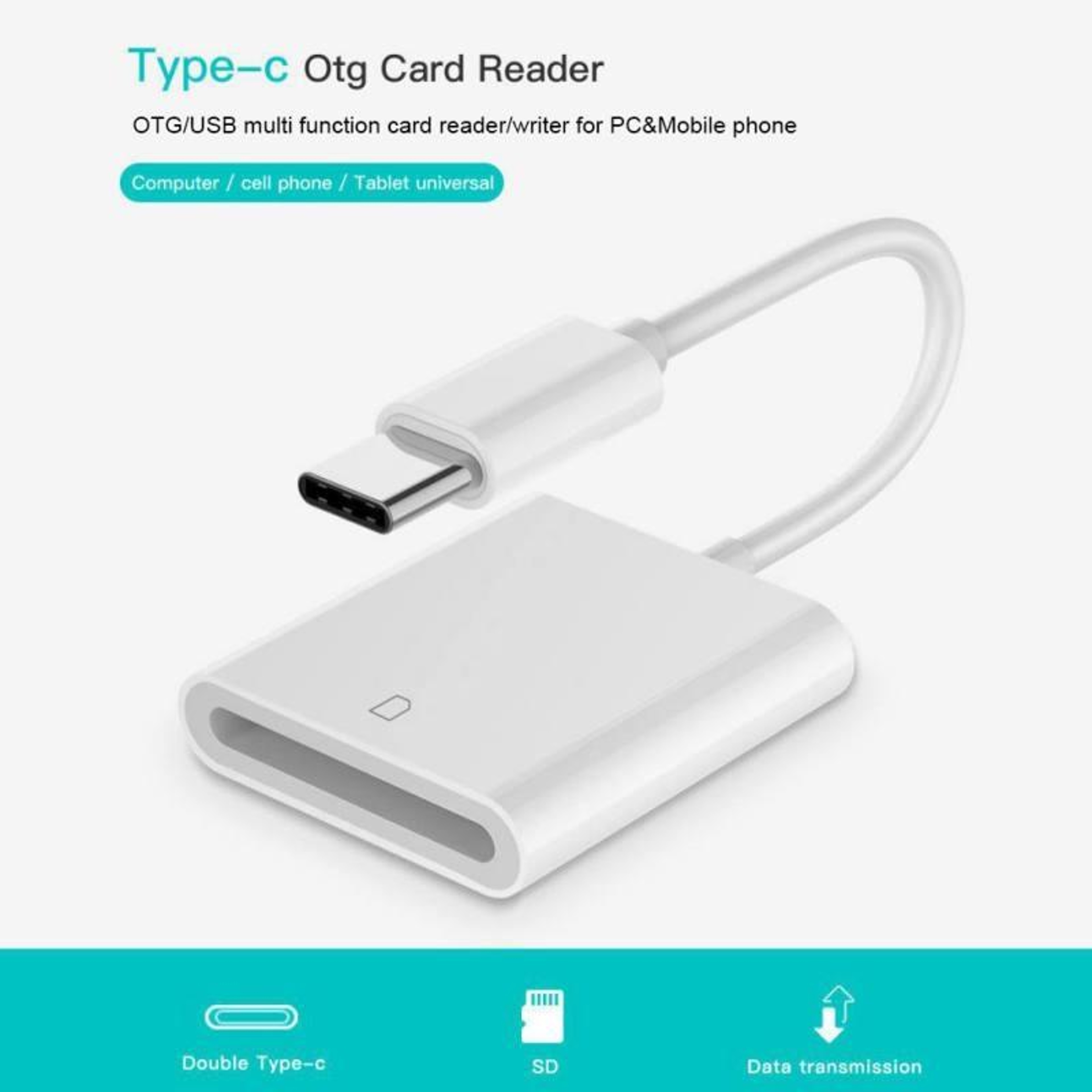 USB C SD Card Reader Adapter Fast Plug  Play Type C Memory Card Reader 9