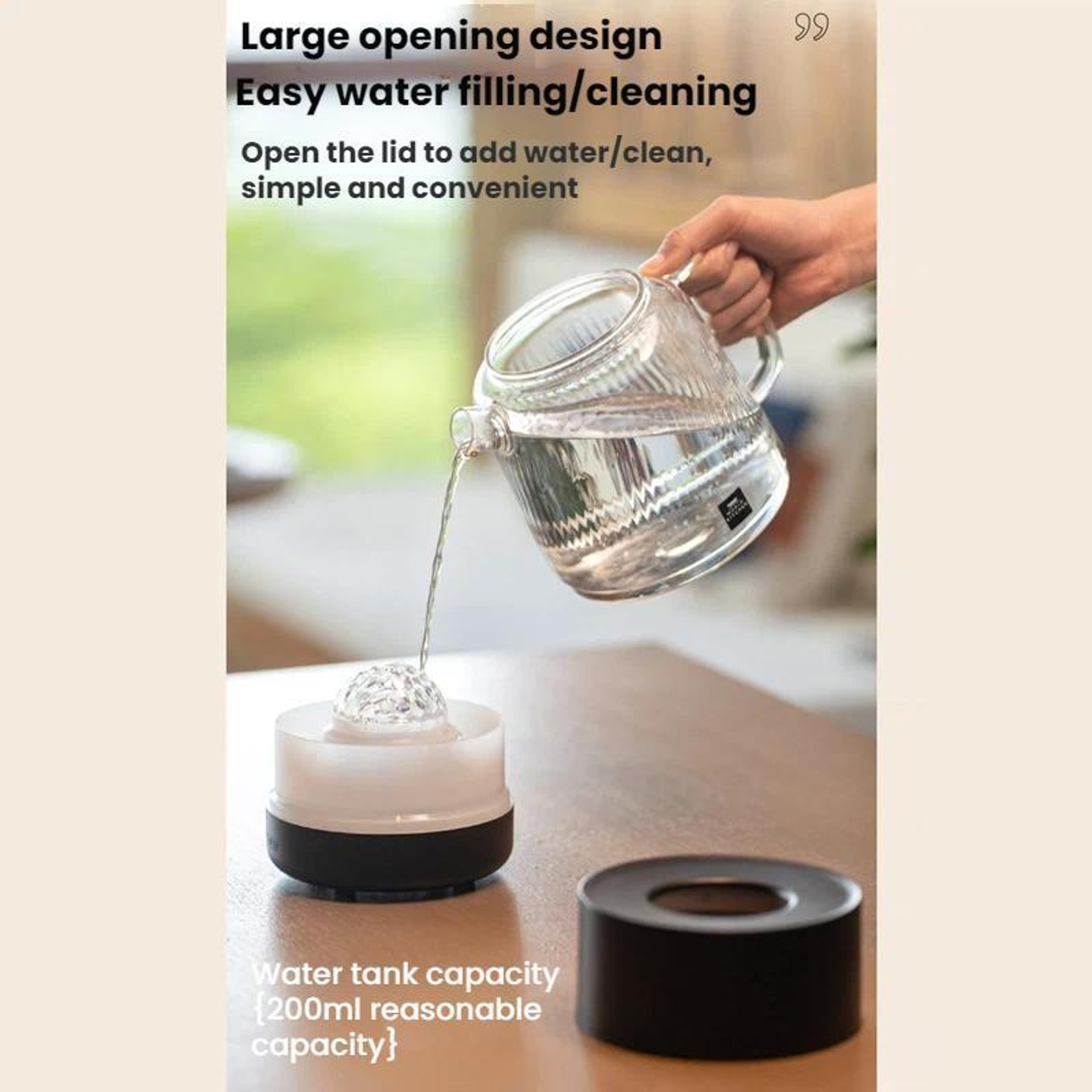USB Desktop Humidifier With Star Projection Ambient Light 6