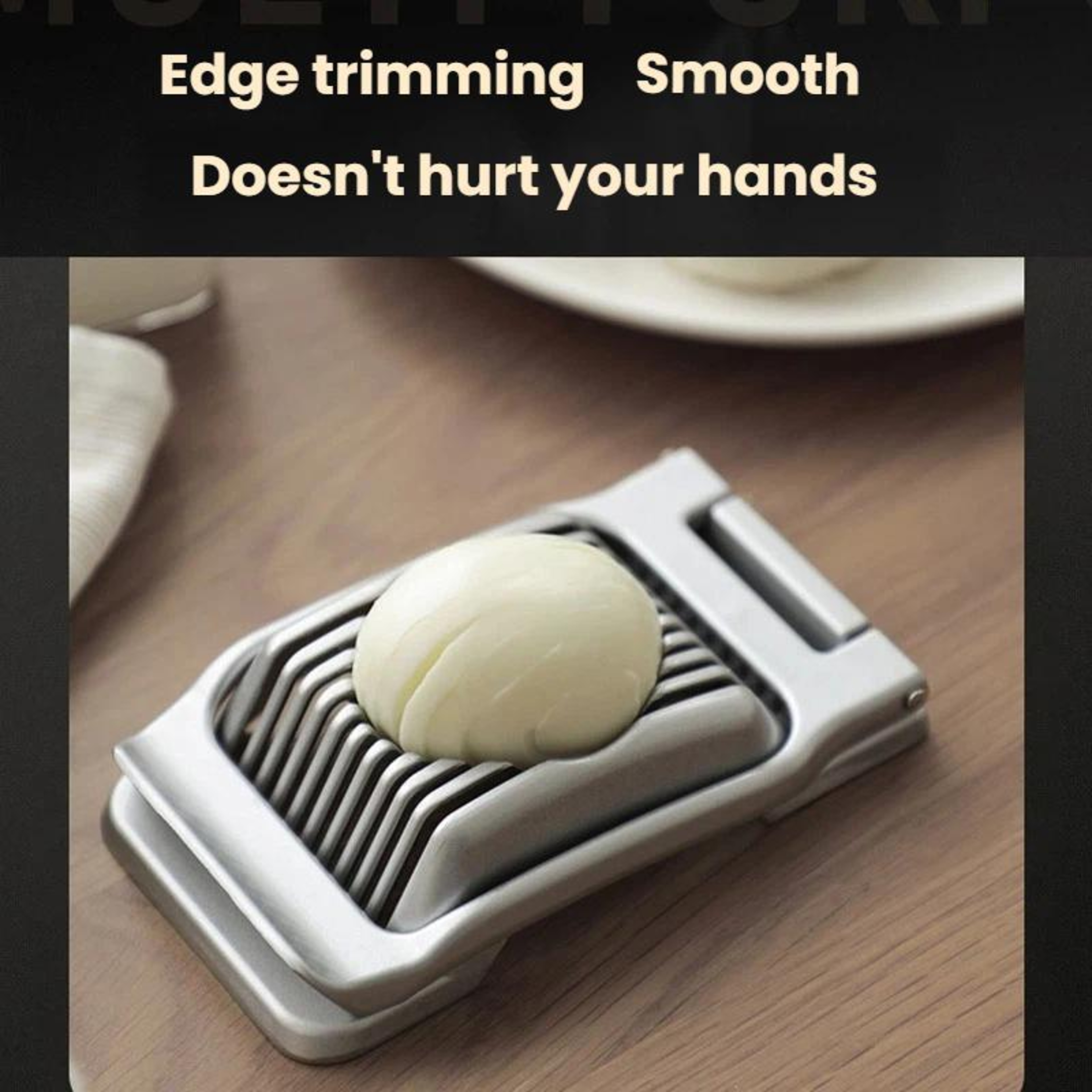 MultiFunction Egg Slicer Aluminum Alloy Cutter For Perfect Slices  Kitchen Prep 7