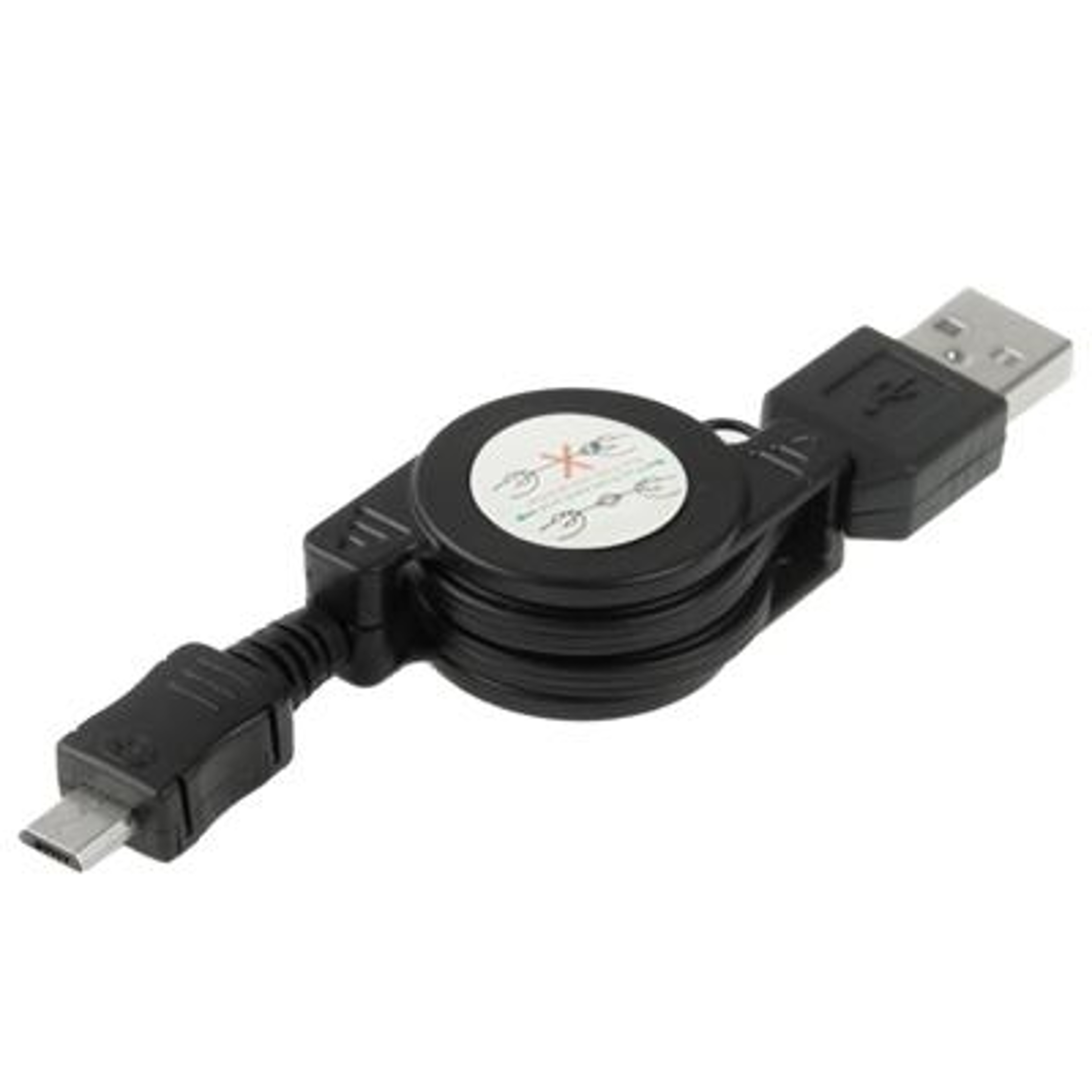 Retractable Micro USB Cable USB Fast Charge Sync Cord Compact Travel Cable 4