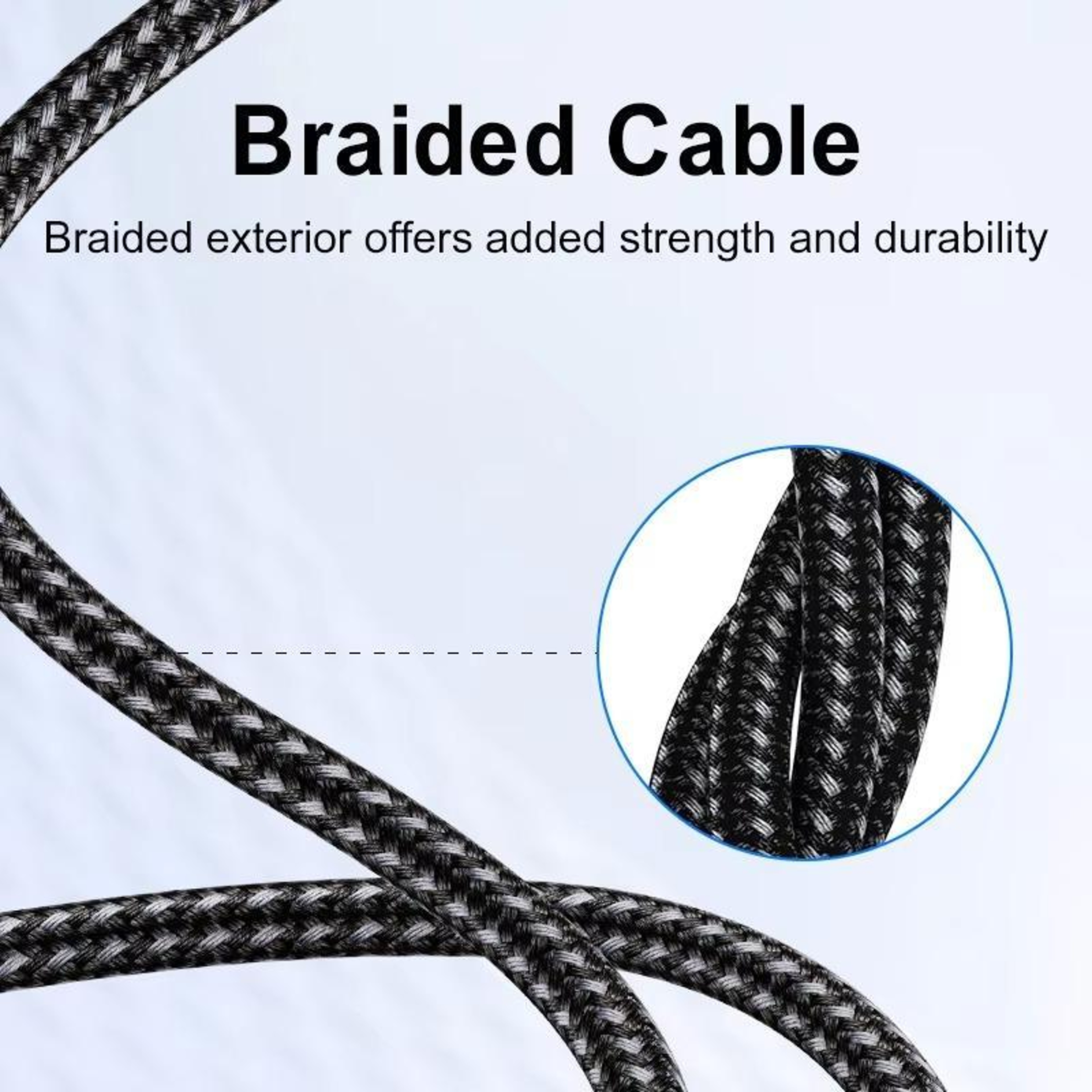 USB C Fast Charging Cable 2 in 1 Data Video Transfer Cord – view 6