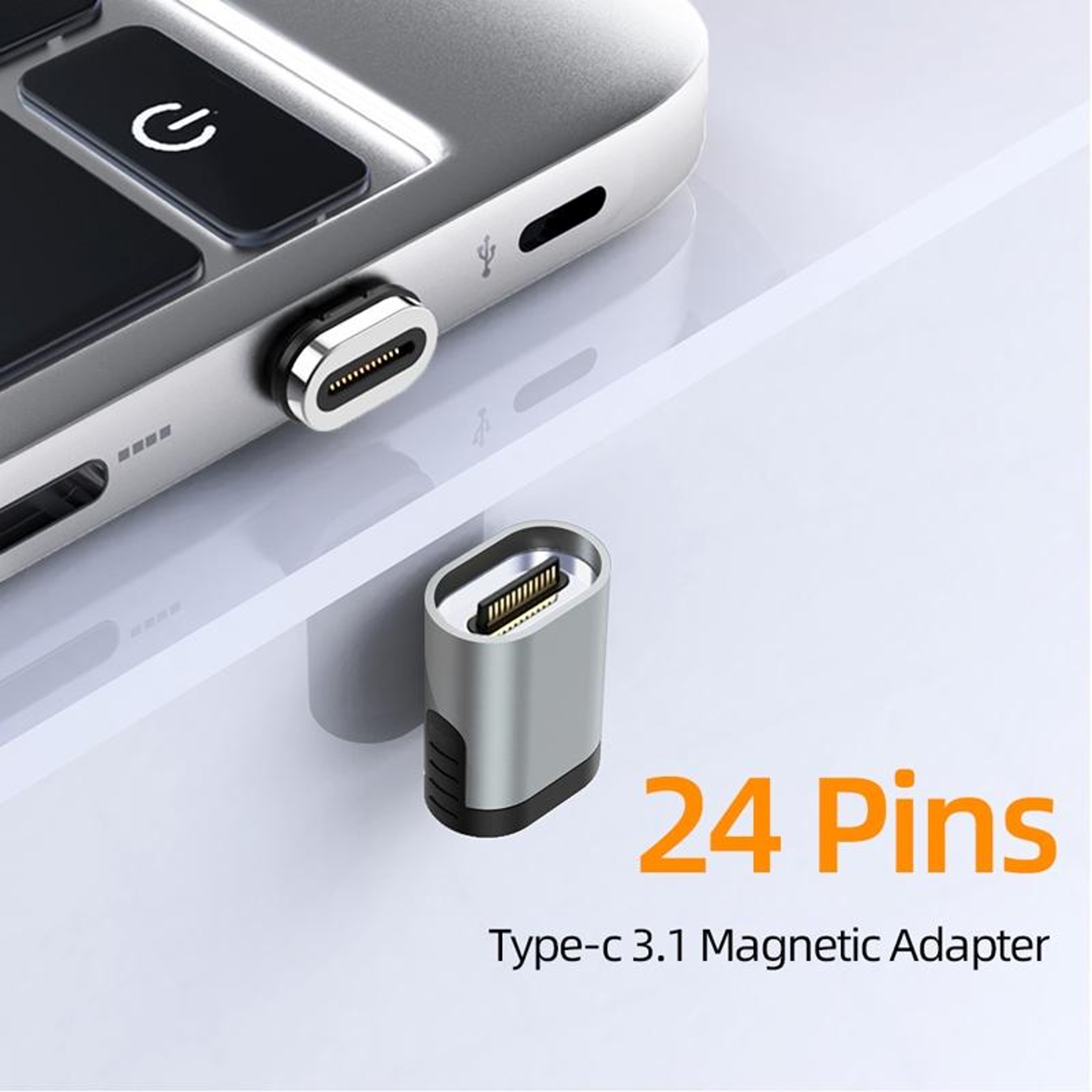 100W Magnetic USB C Adapter Fast Charge Data Video Converter 5