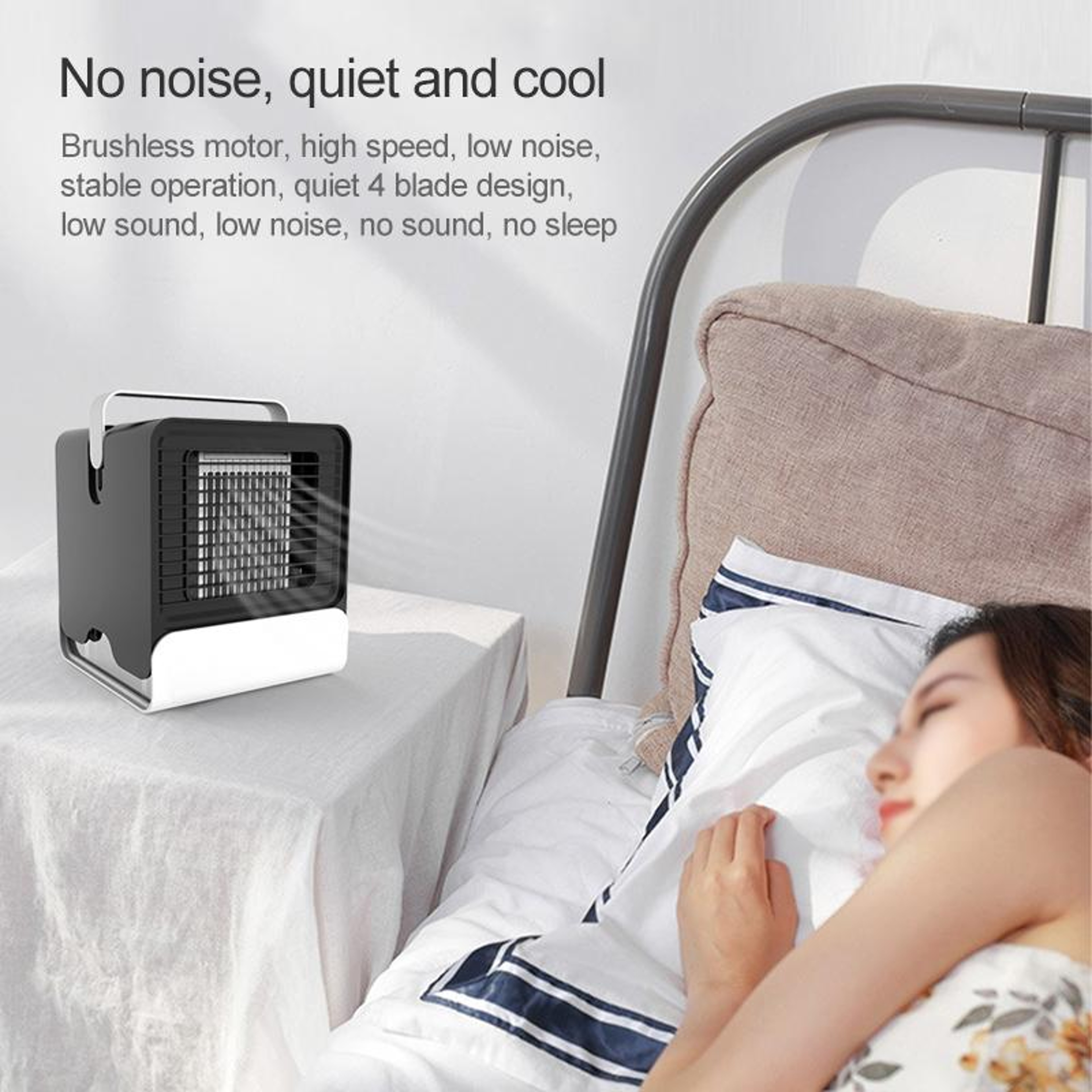 Spades Negative Ion Portable Air Cooler Fan with Humidification – Personal Air Conditioner for Home & Office – view 15