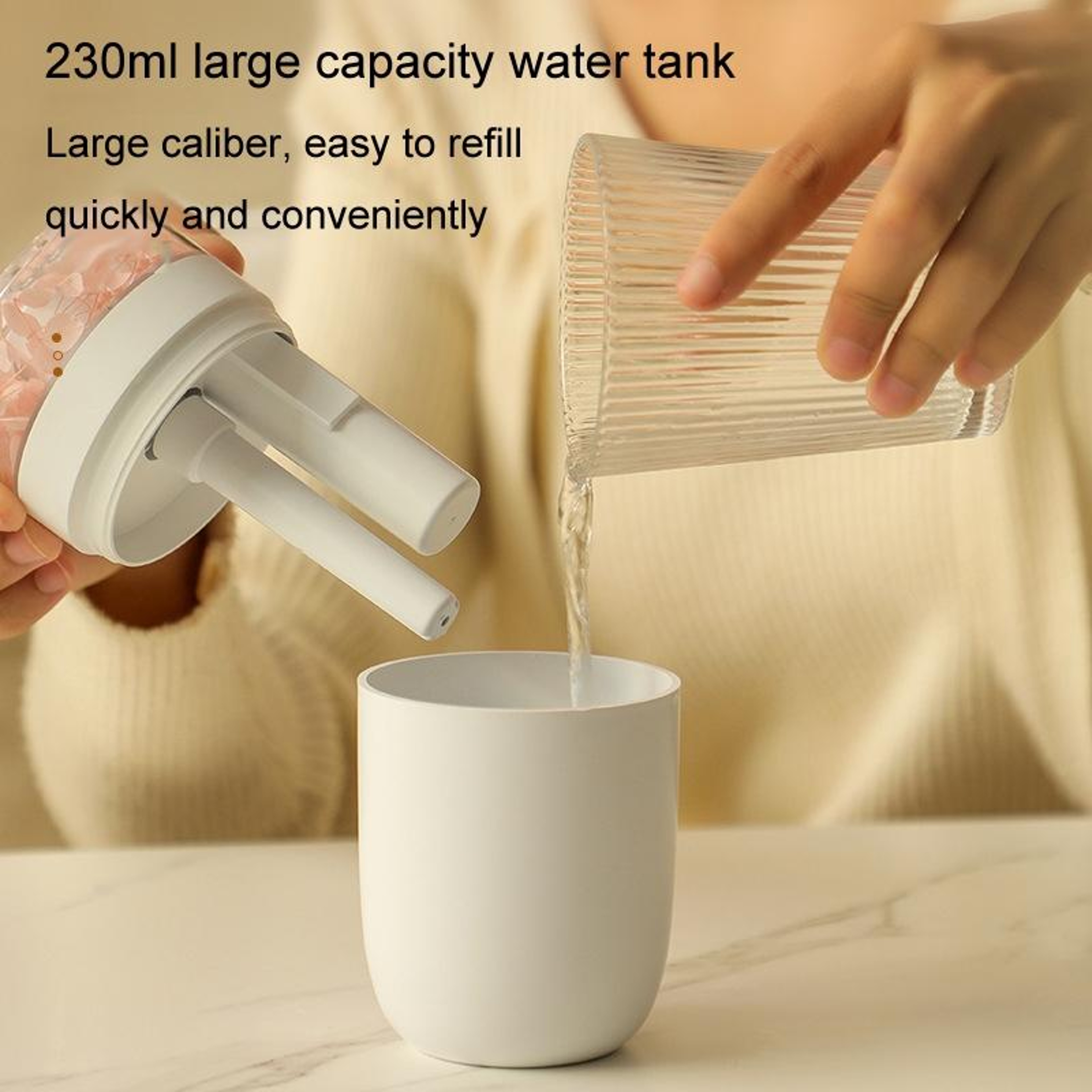 Flower Glow USB Humidifier With Aroma Diffuser  Ambient Light For Home Car Office 4