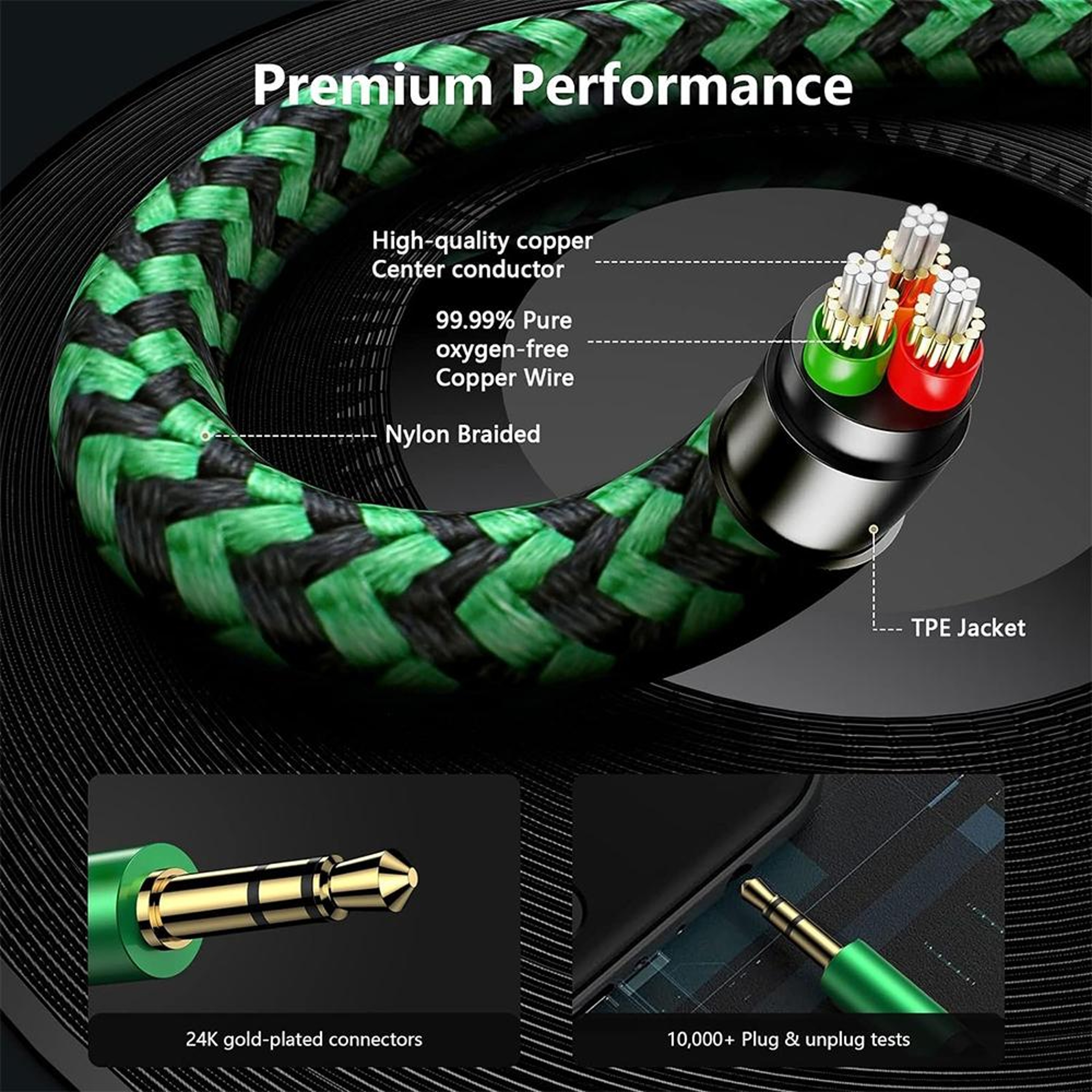2 In 1 Headphone Mic Splitter Cable For Clear Audio  Voice 5