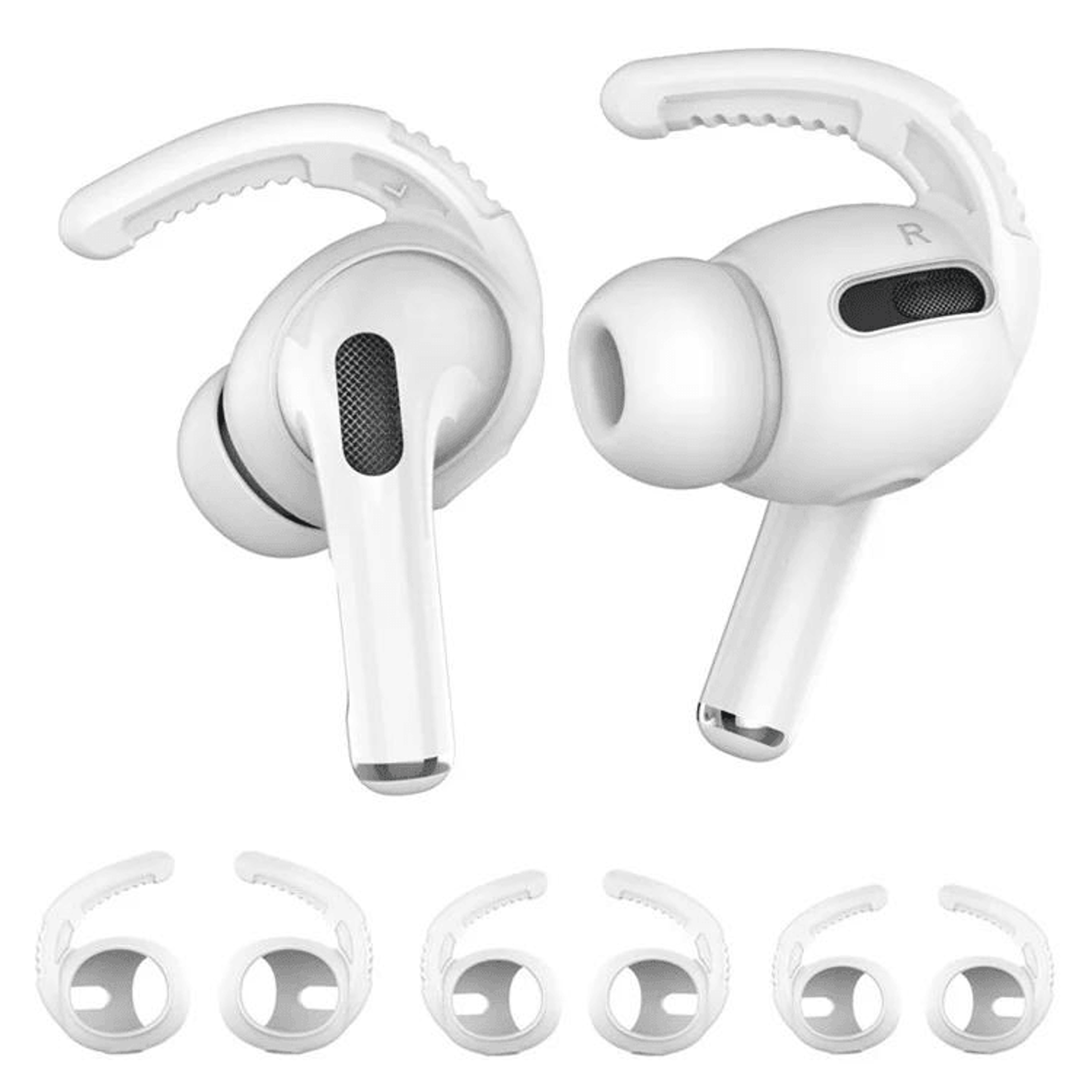 AirPods Pro Ear Hooks With AntiSlip Silicone Tips Secure Fit 8