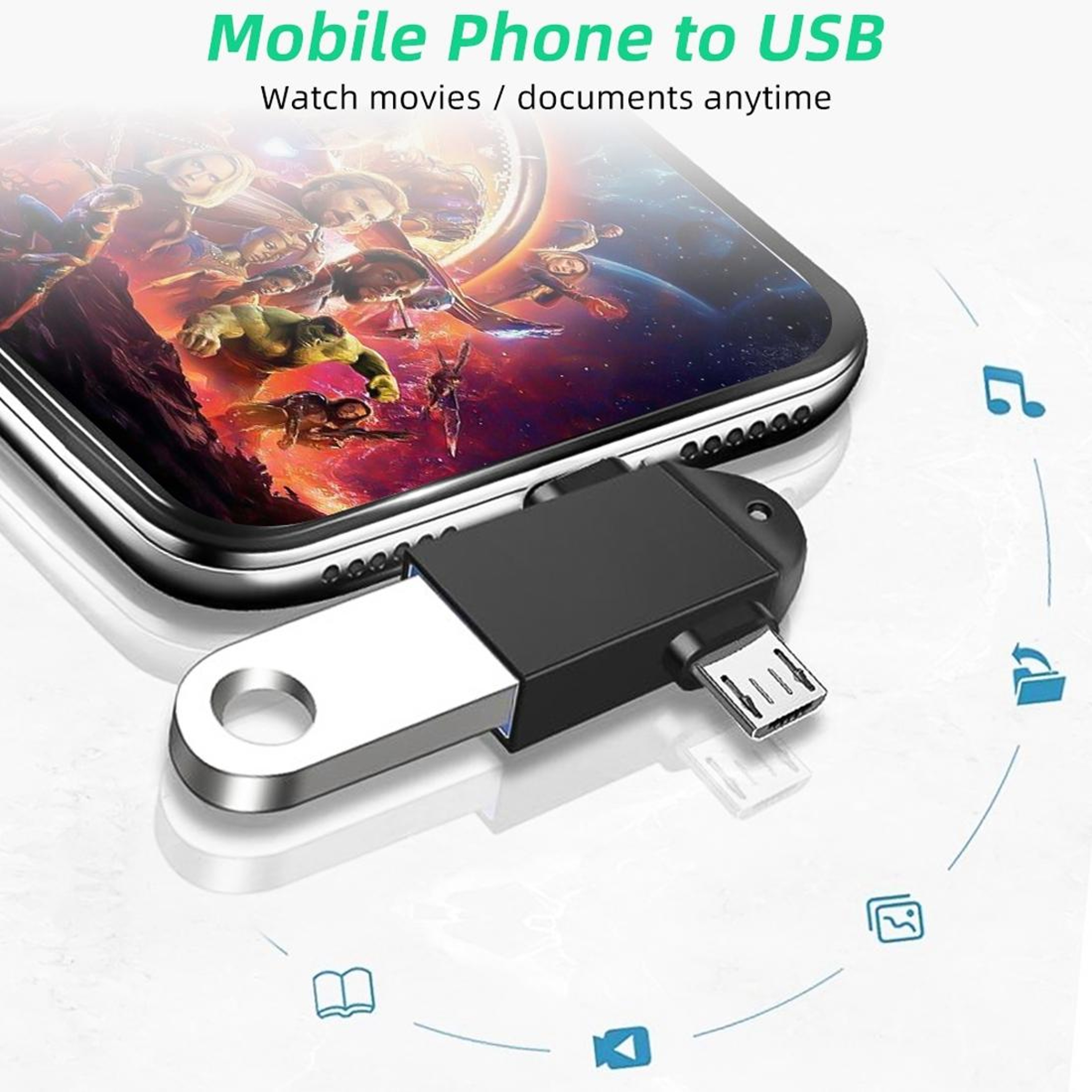 3 In 1 USB C OTG Adapter USB 30 Female To Type C  Micro USB Fast Data Connector 7