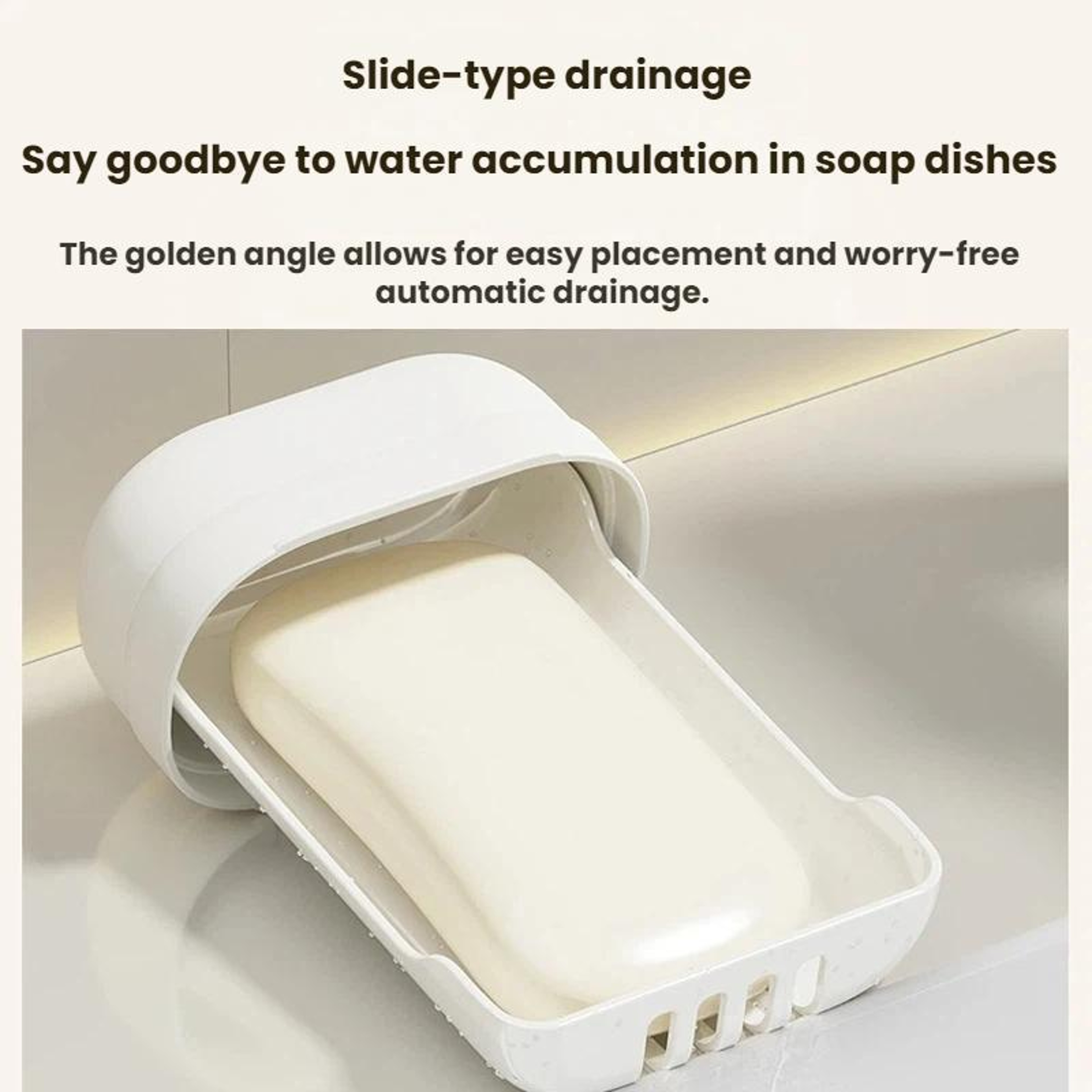 Leakproof Travel Soap Case with Lid and Drain Tray – view 8